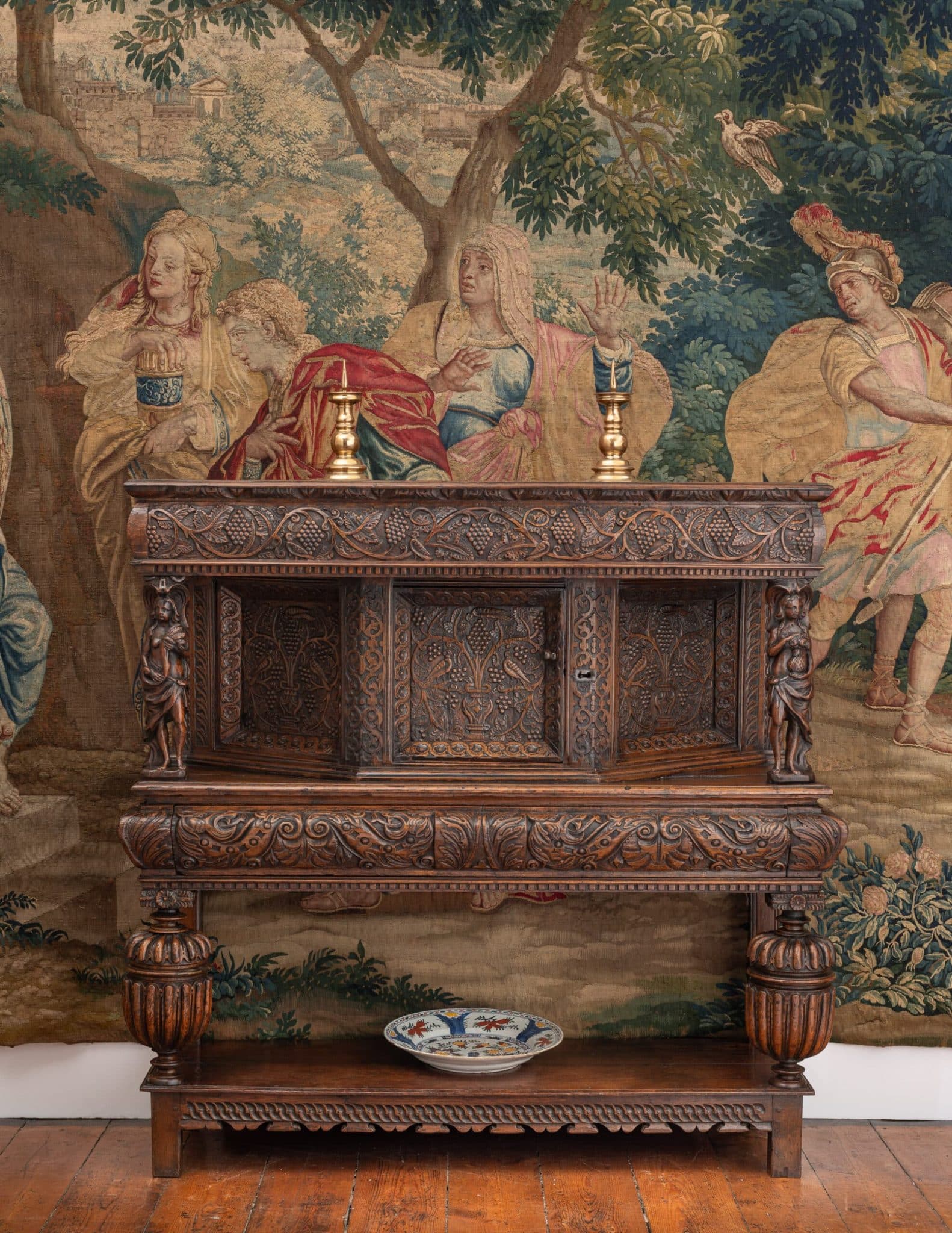 Elizabeth I canted livery cupboard