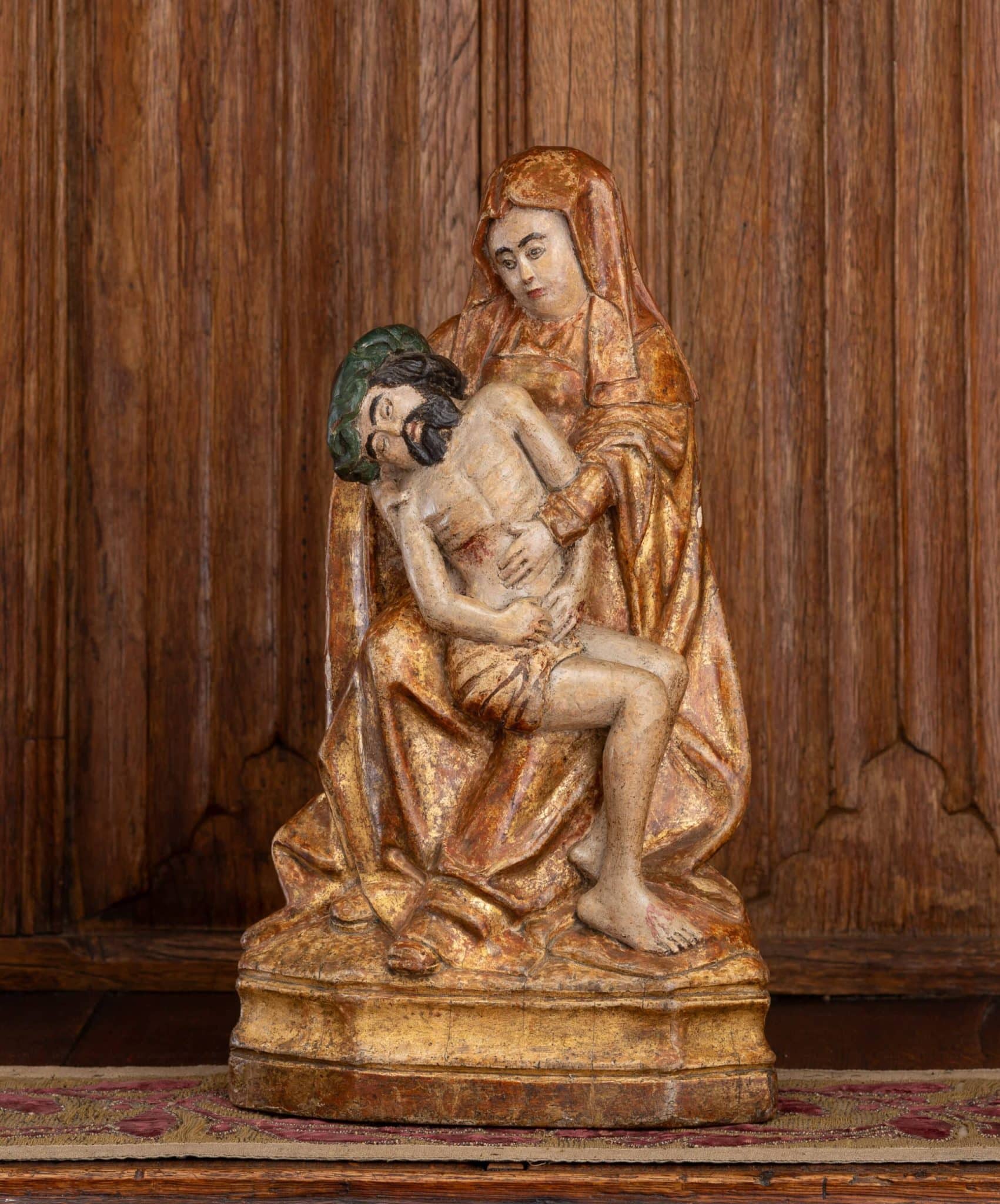 Late Gothic Oak Sculpture of the Pietà