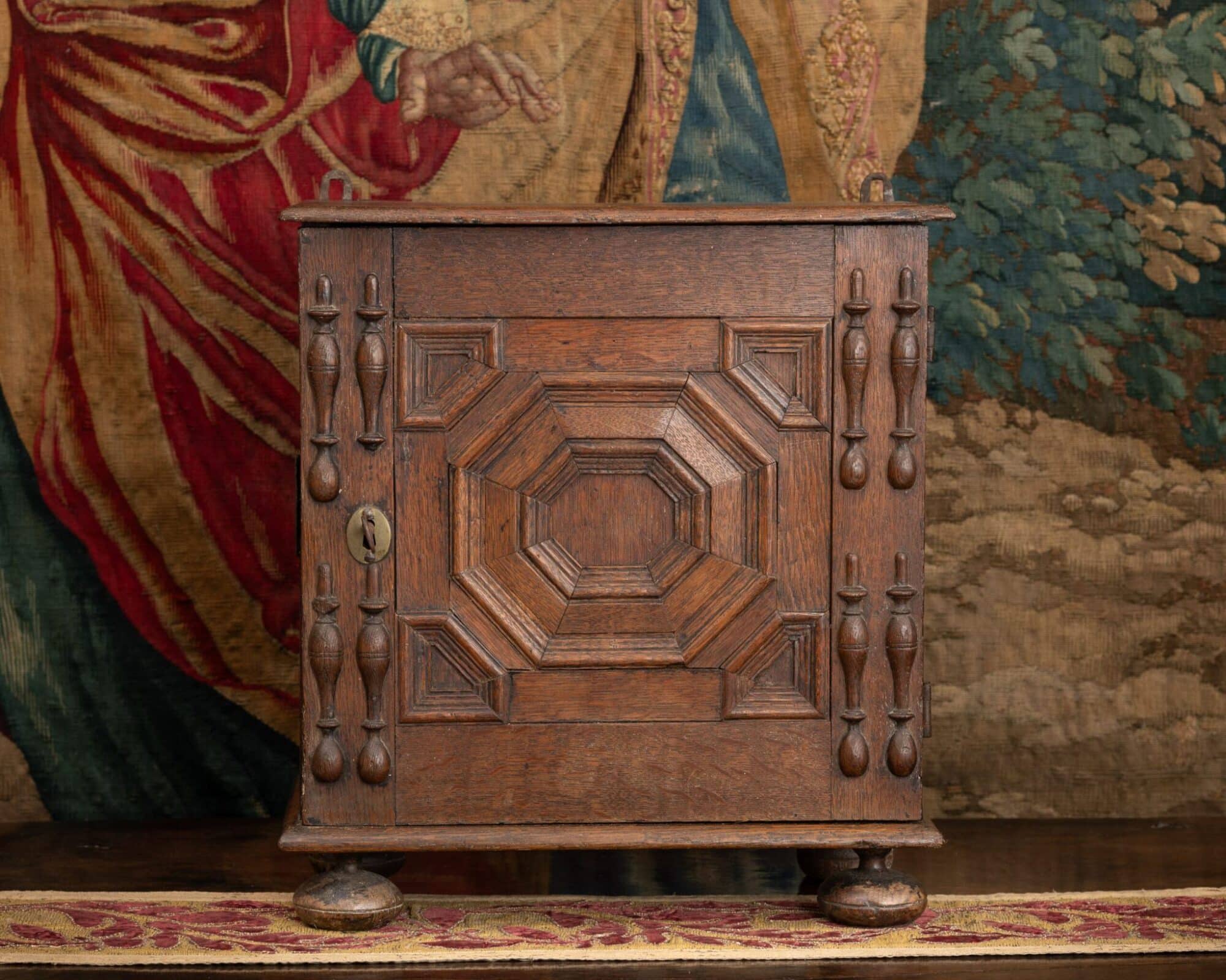 Charles II Oak Spice Cupboard