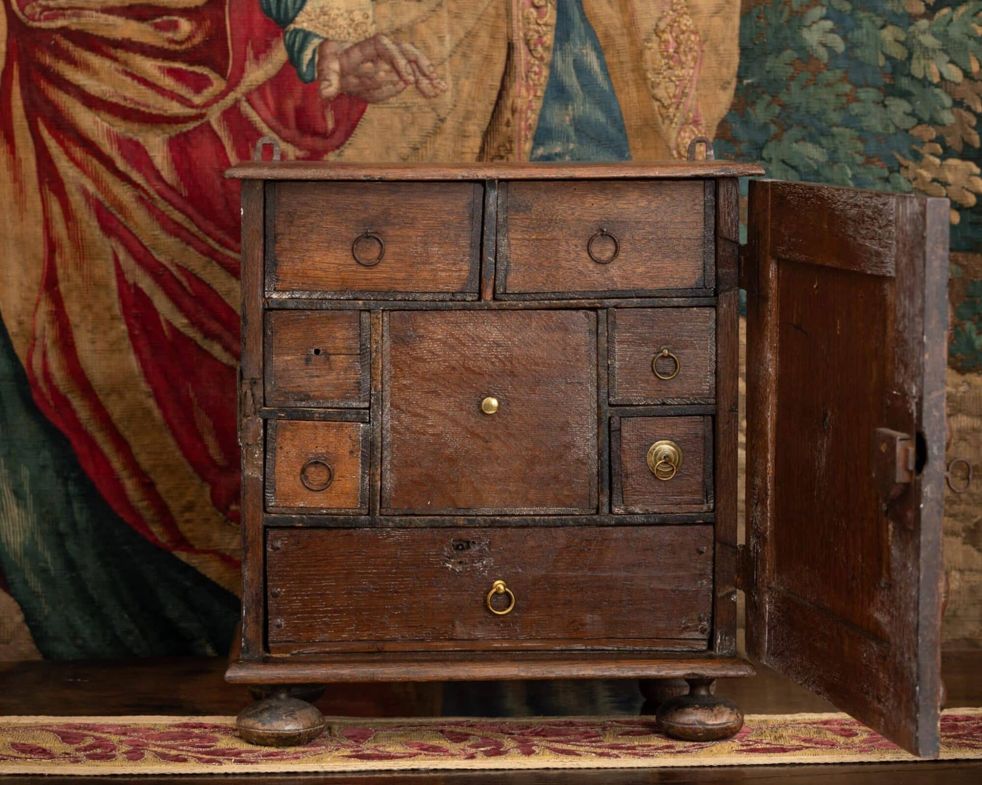 Charles II Oak Spice Cupboard