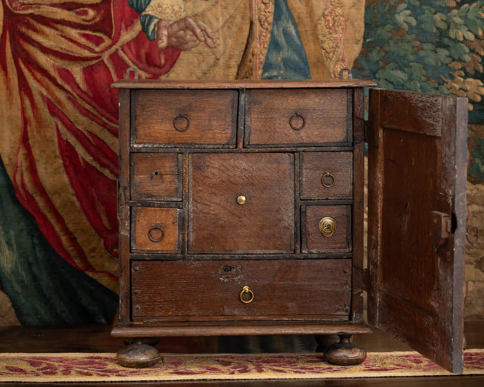Charles II Oak Spice Cupboard