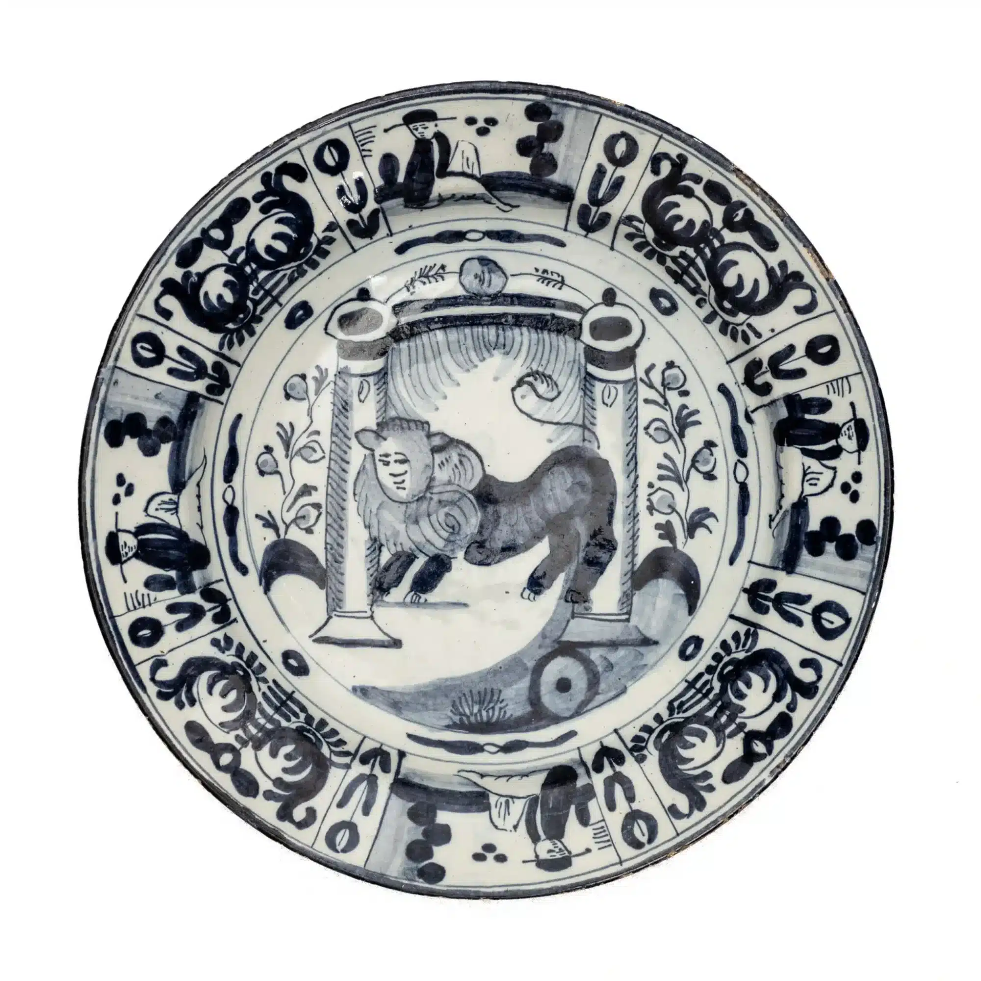 18th century Delftware plate