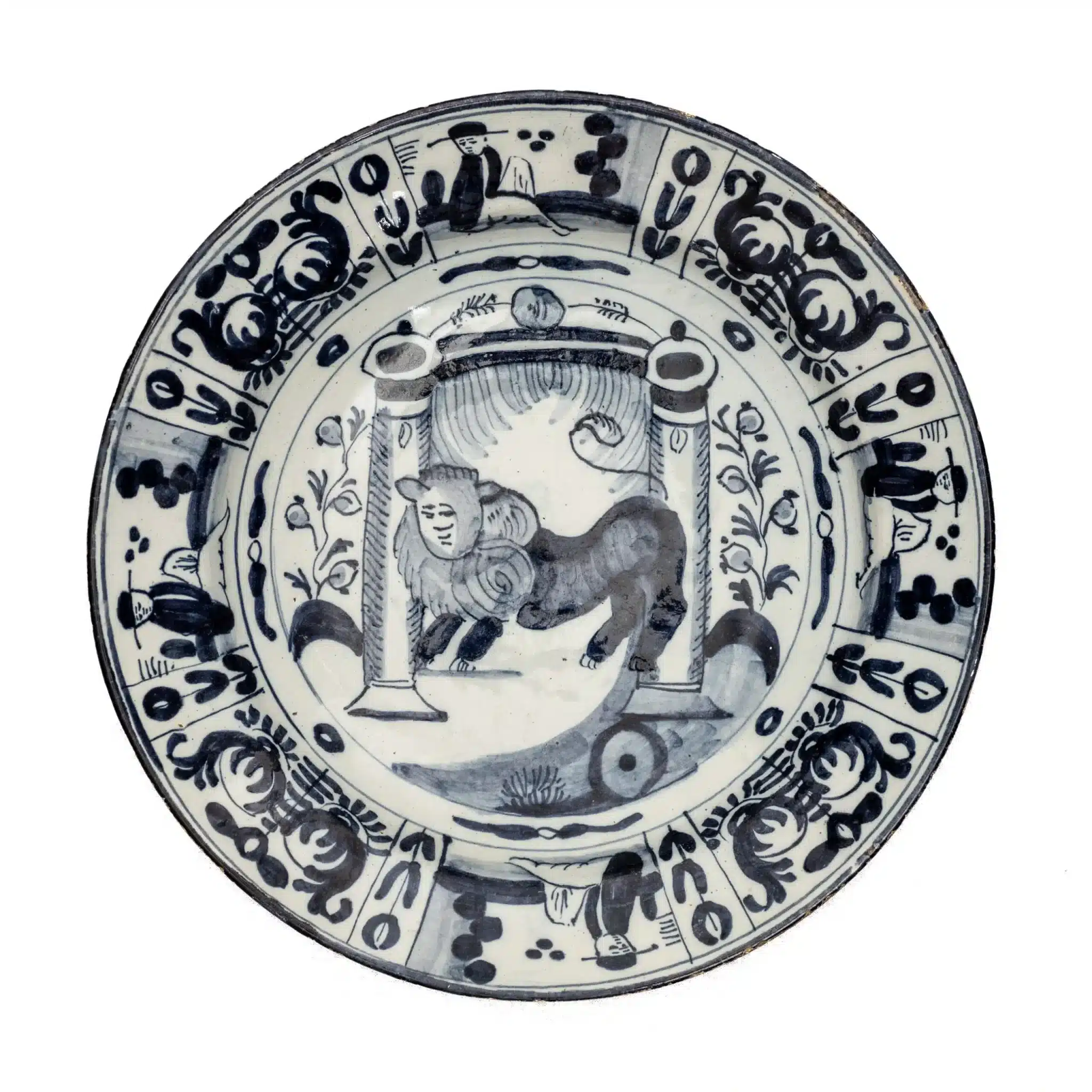 18th century Delftware plate