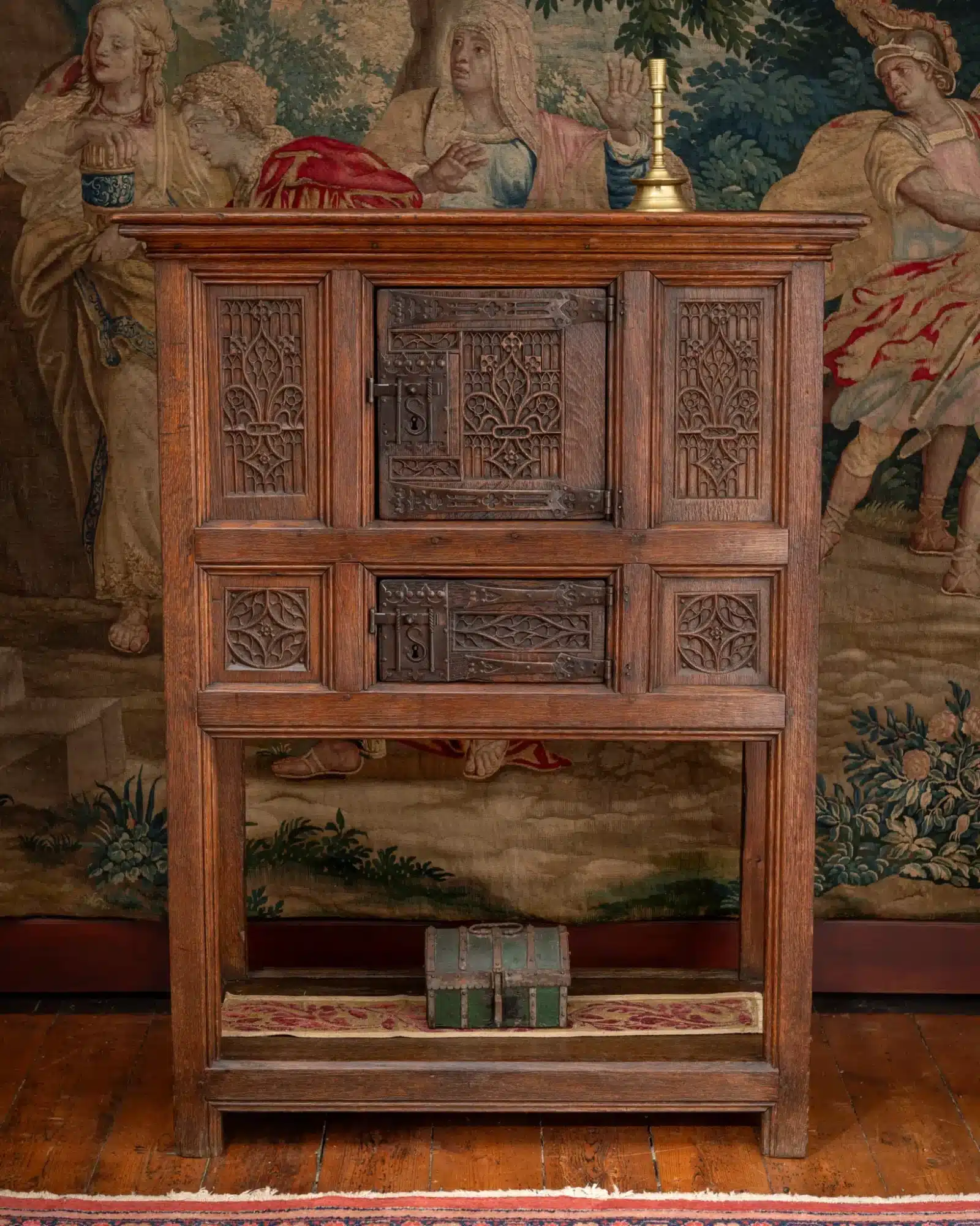 Late Gothic Oak Cupboard with Pot Board