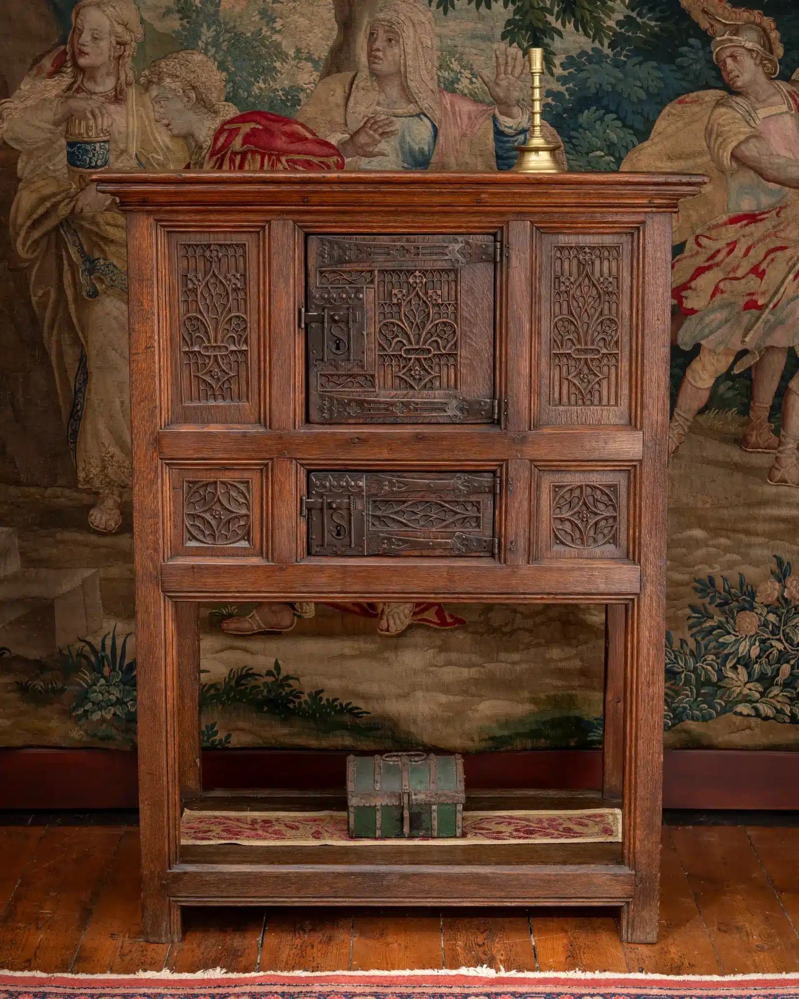 Late Gothic Oak Cupboard with Pot Board