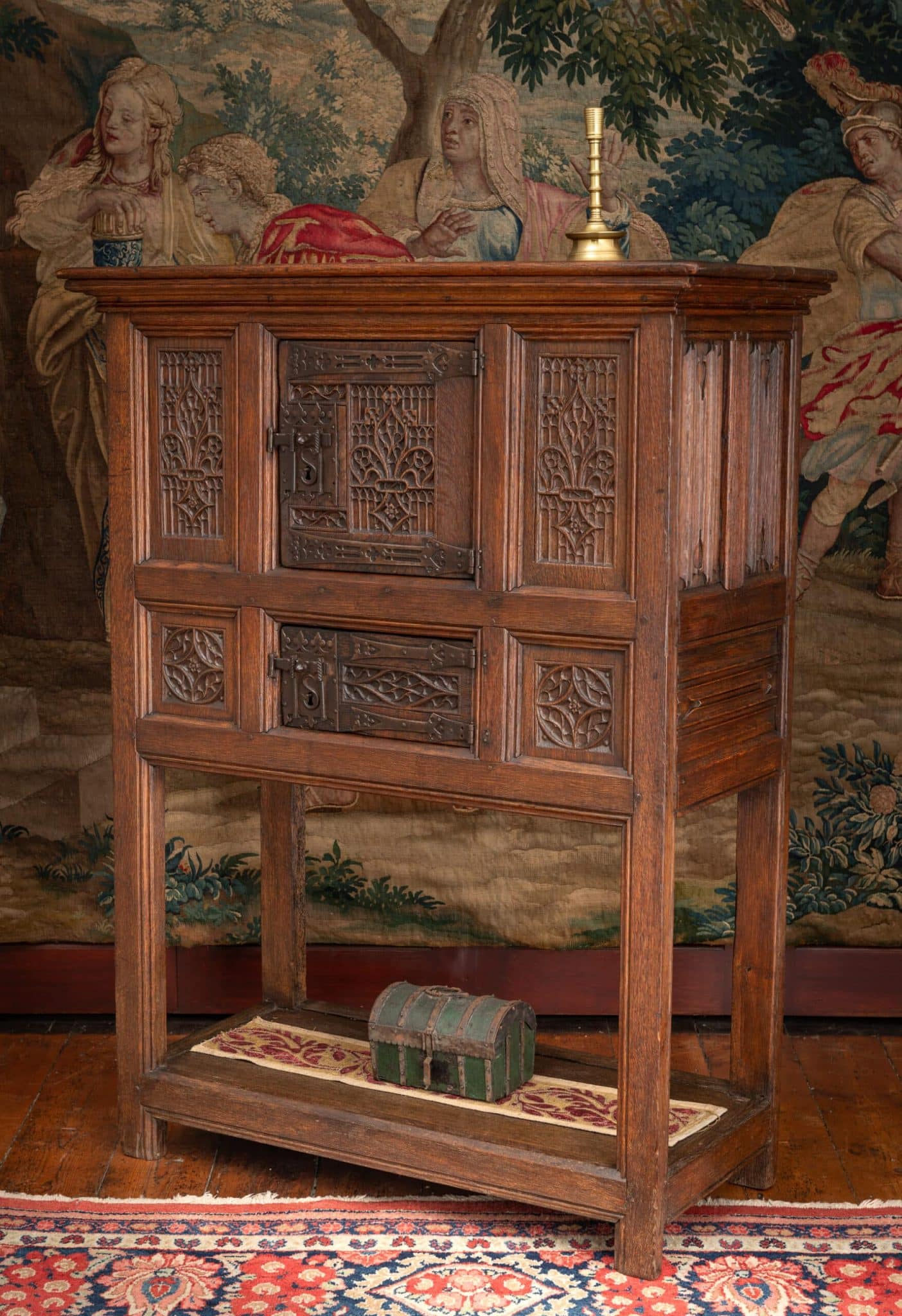 Late Gothic Oak Cupboard with Pot Board