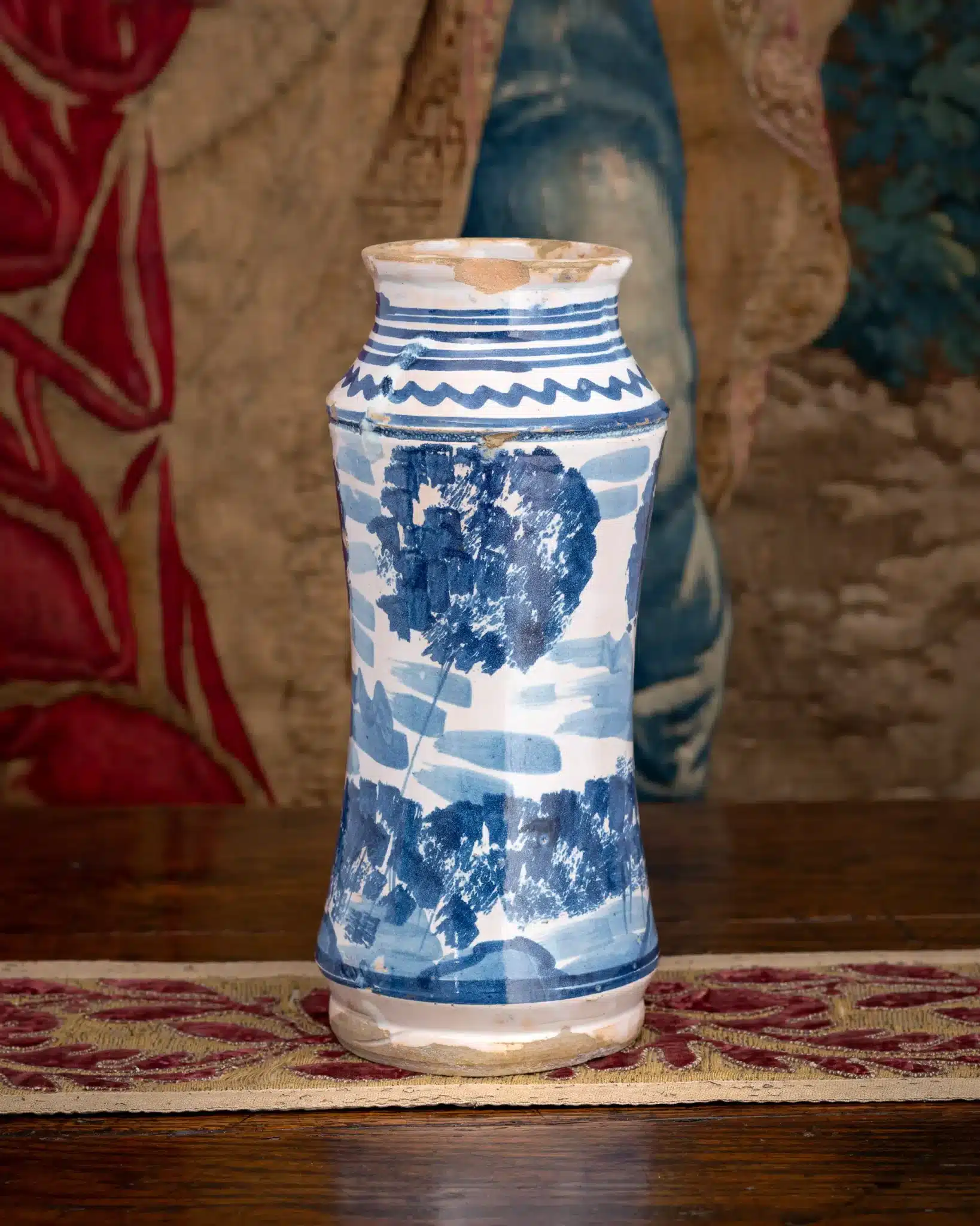 Italian Albarello Maiolica Jar