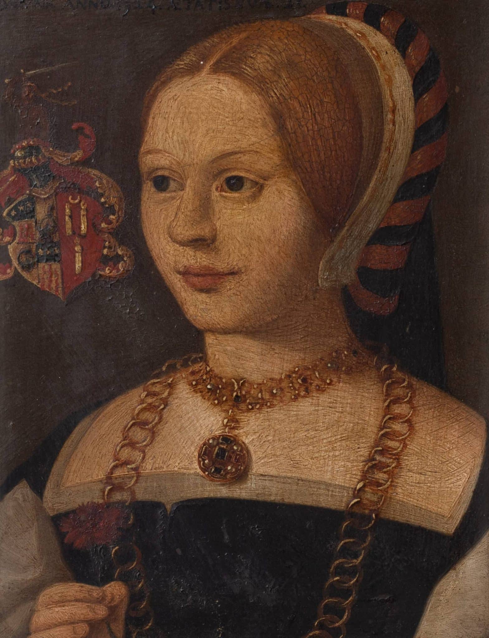 Renaissance portrait of Jeanne Louse Tissie 1524