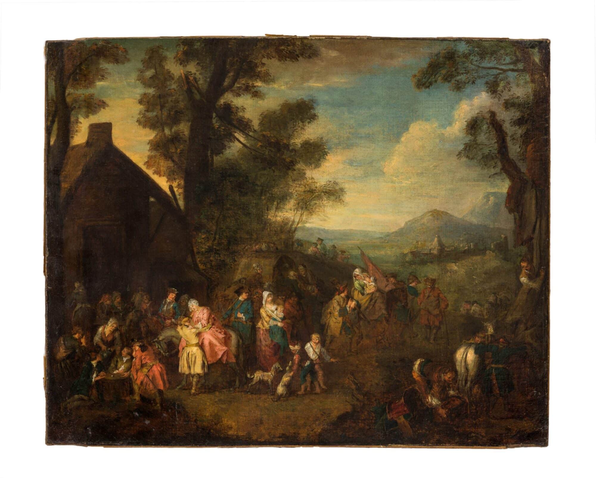Flemish 17th century Village gathering