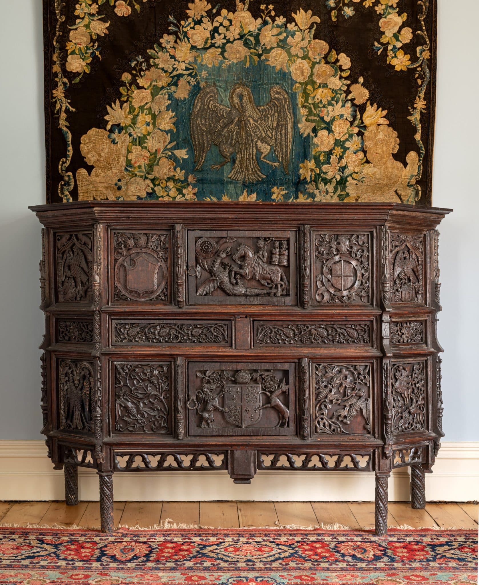 Henry VIII joined oak livery cupboard