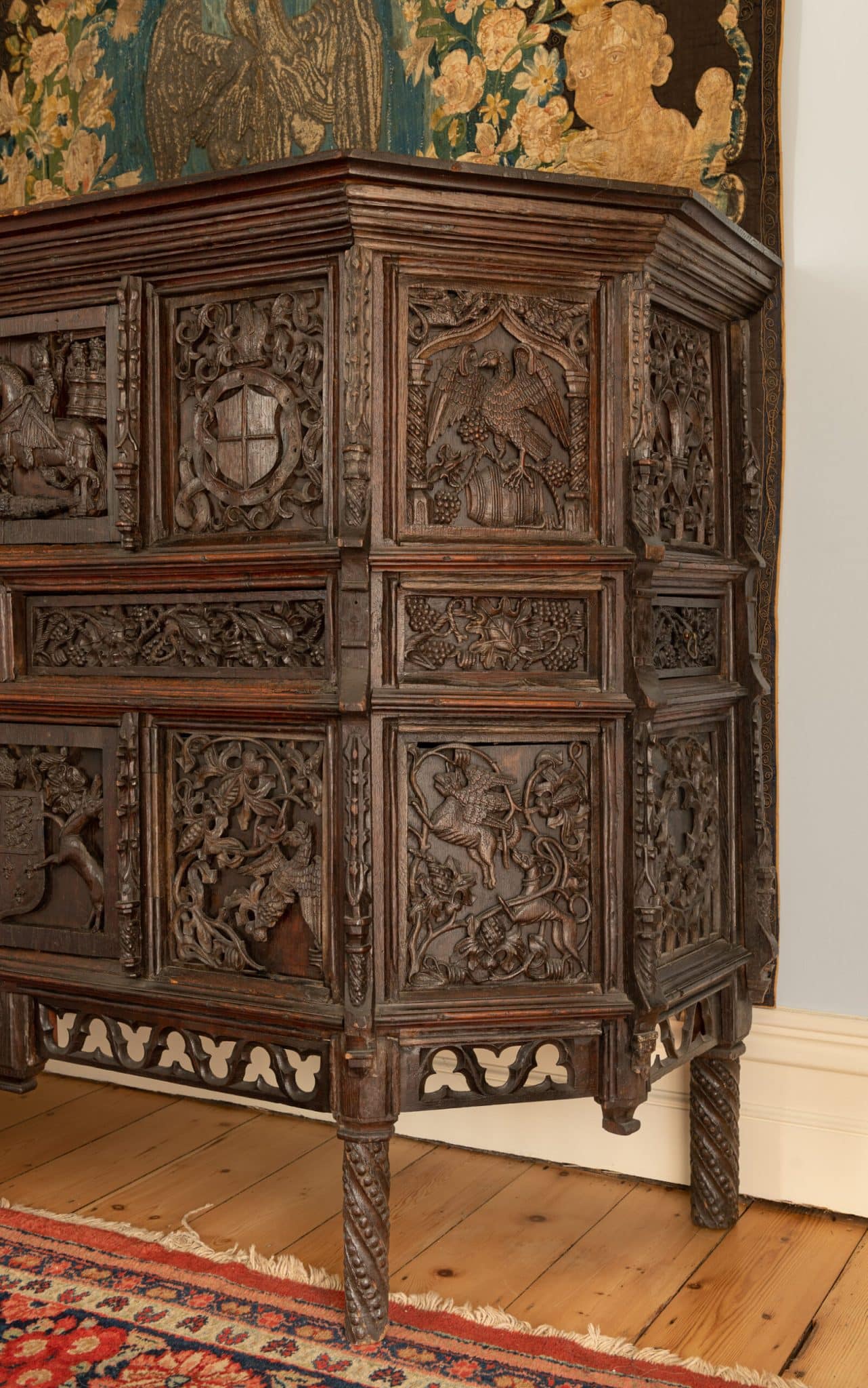 Henry VIII joined oak livery cupboard