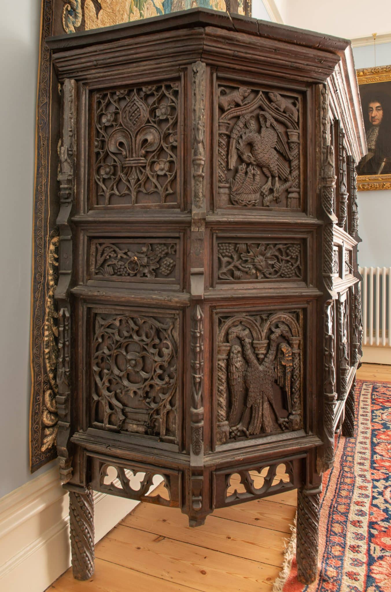 Henry VIII joined oak livery cupboard