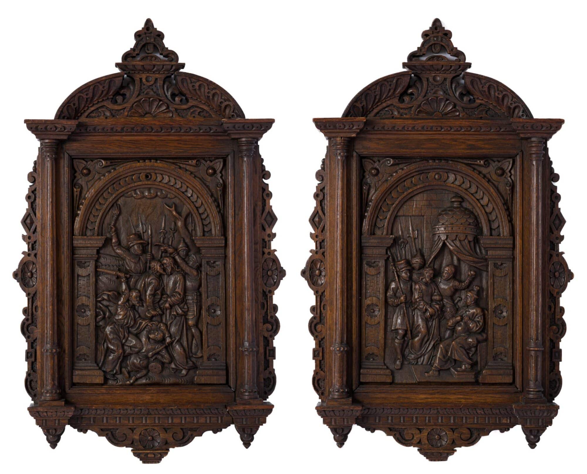 Pair of Renaissance panels