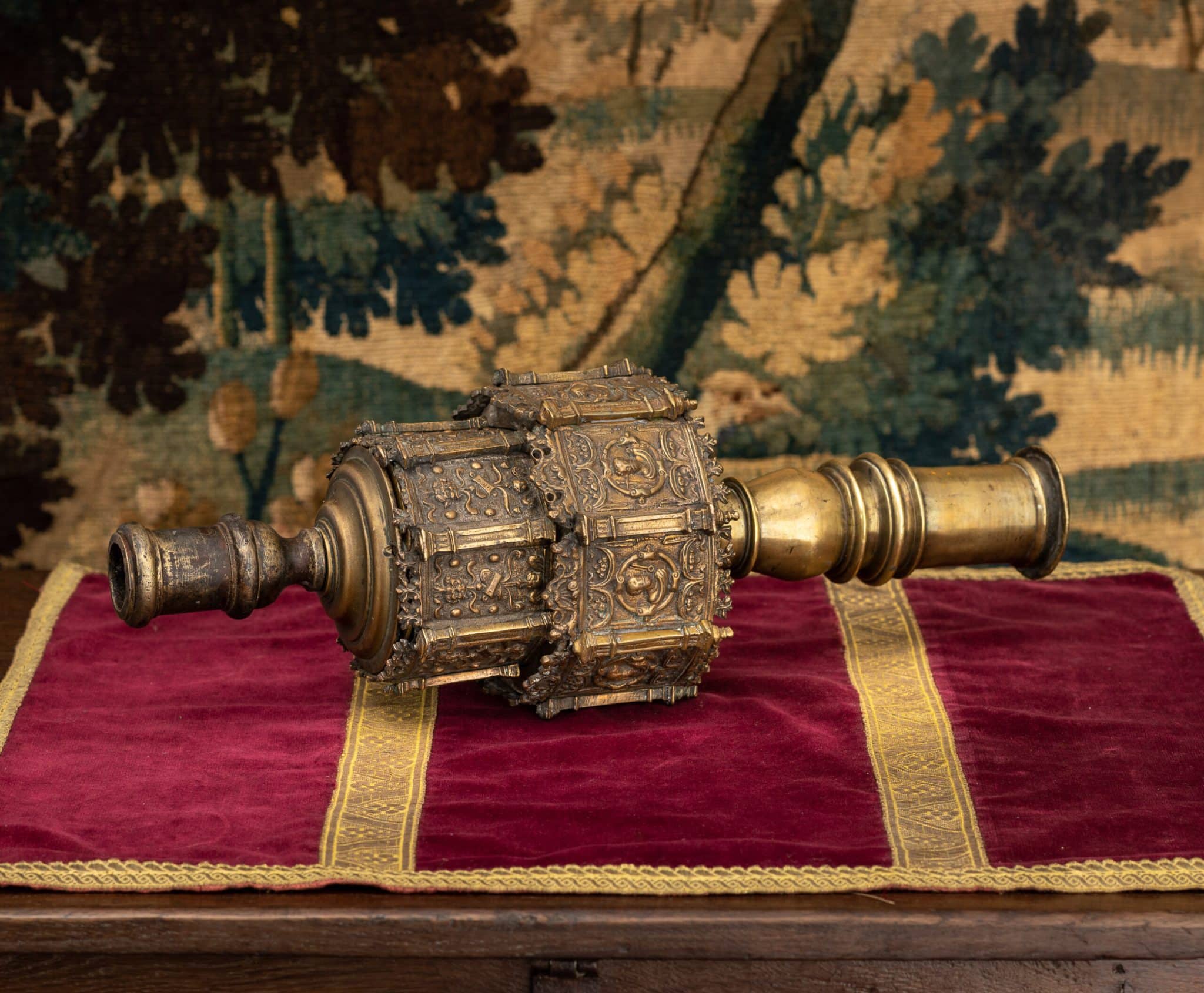 Renaissance bronze processional cross
