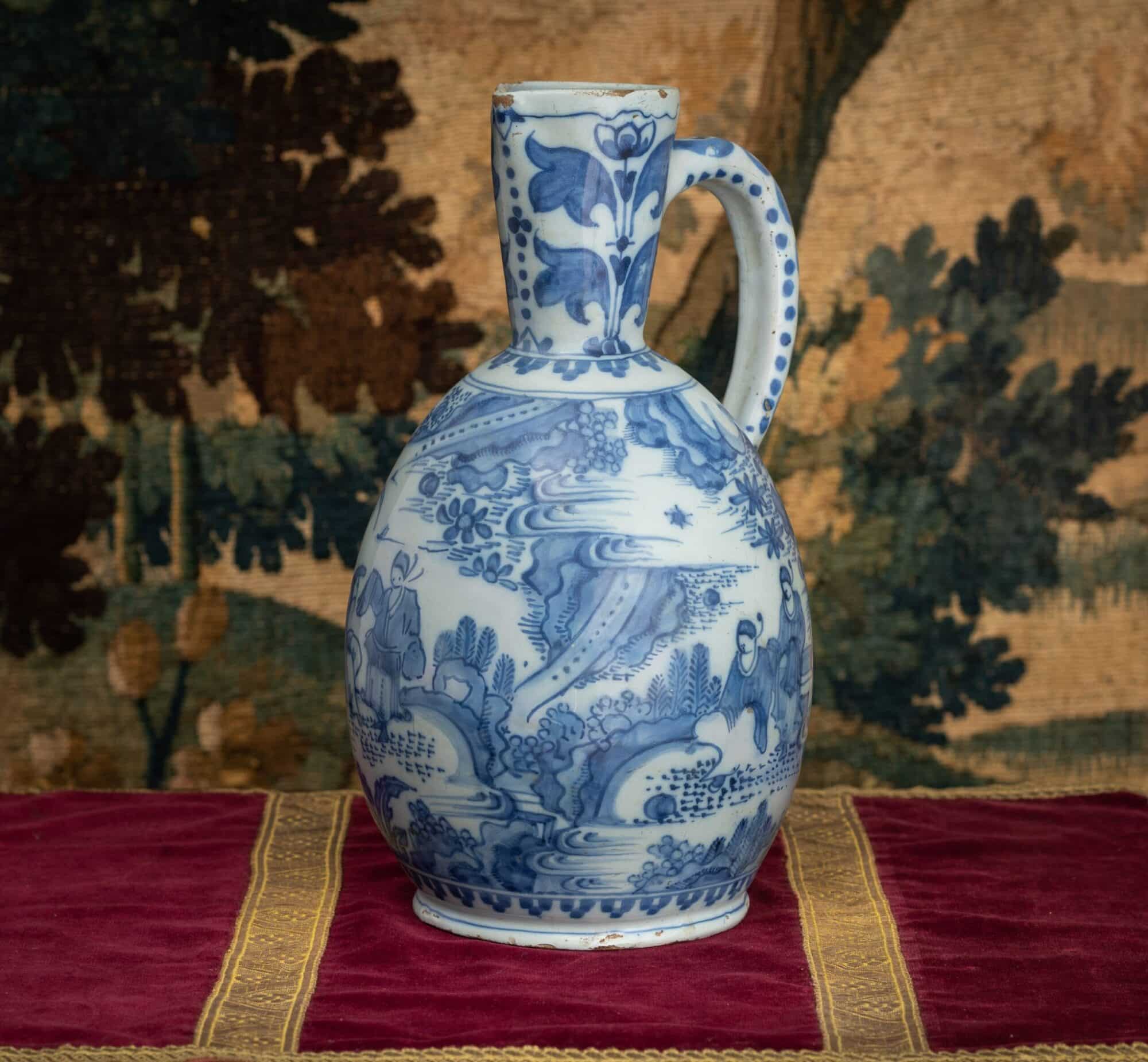 17th century Delftware Ewer
