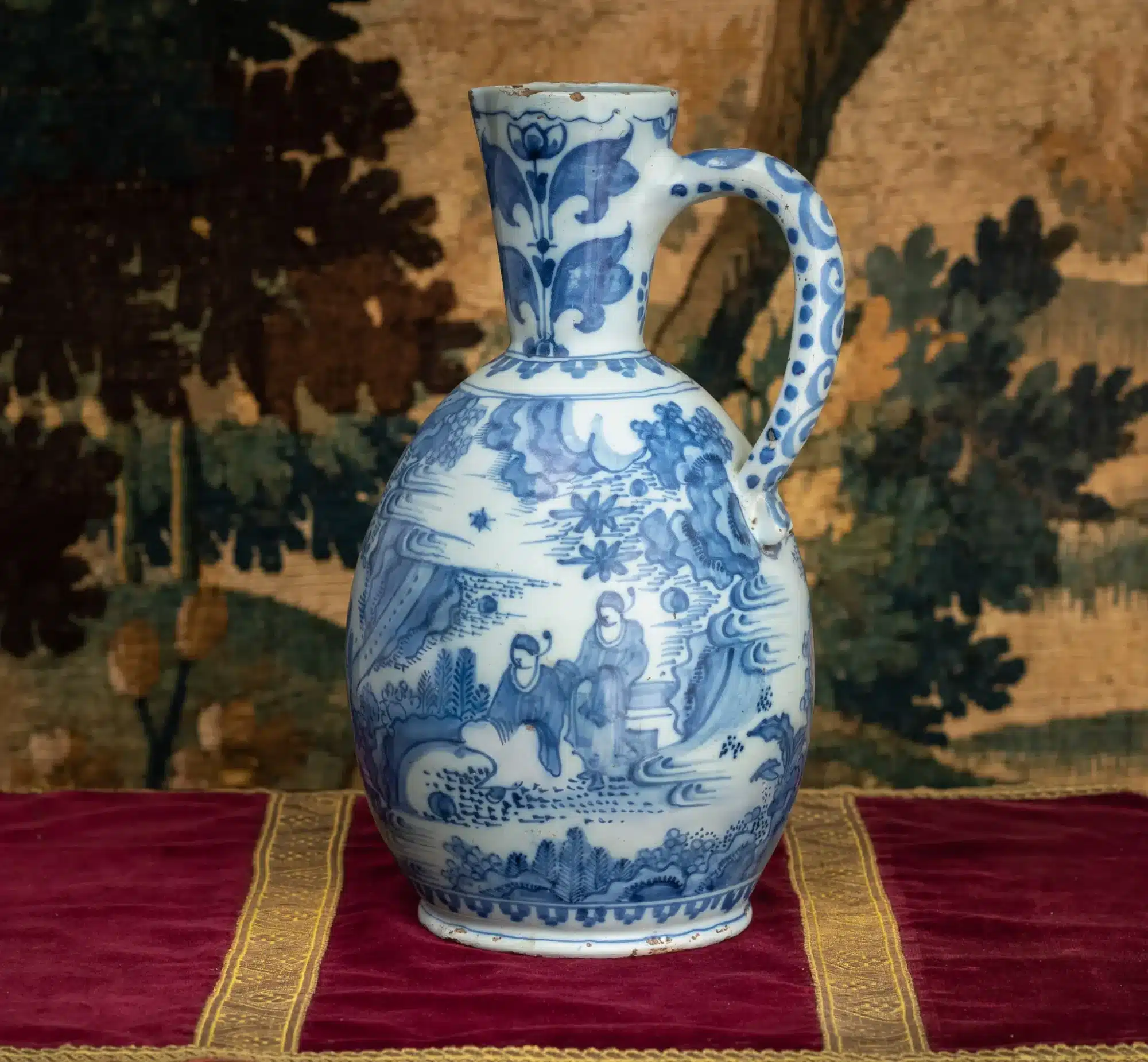 17th century Delftware Ewer