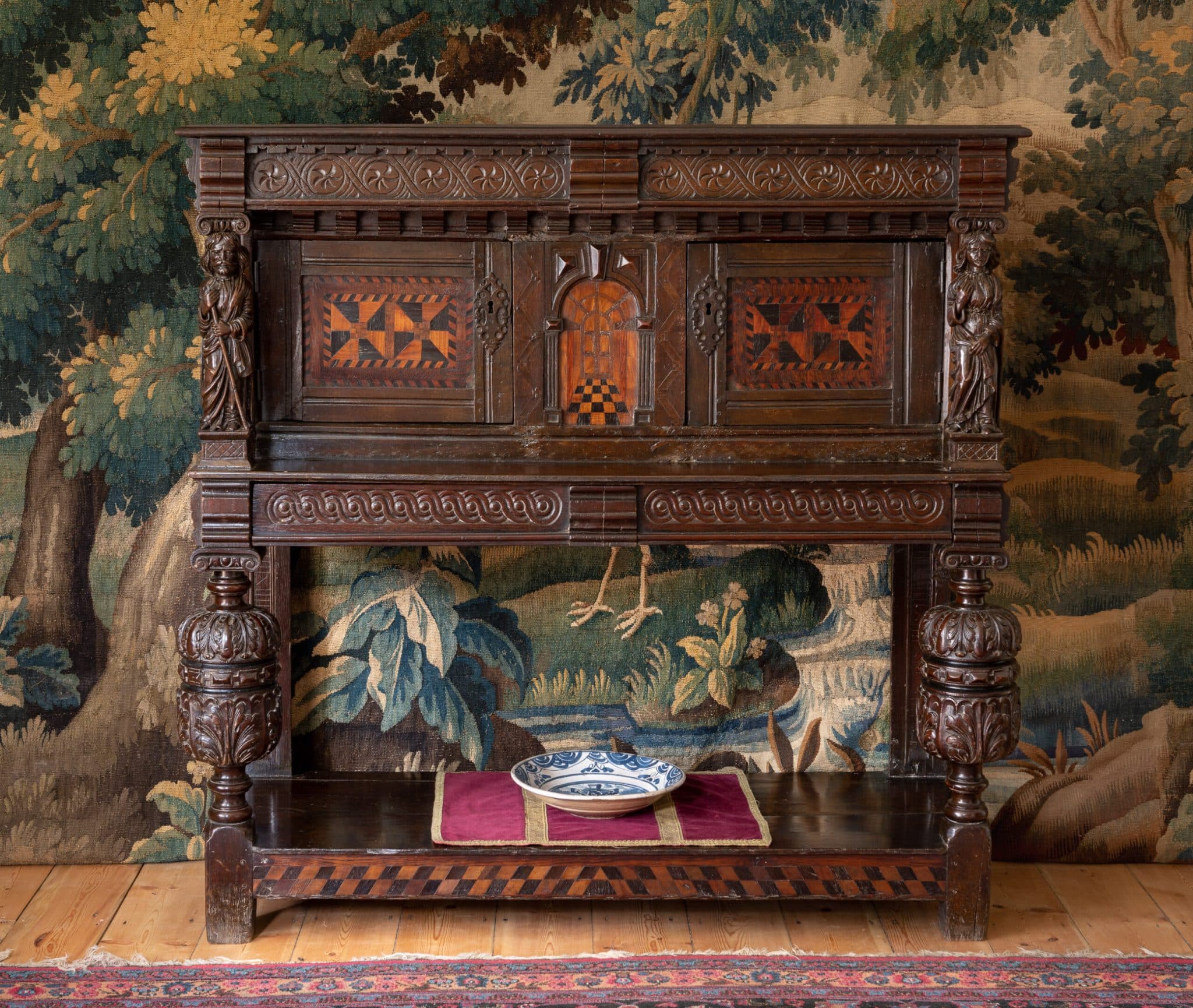 Elizabeth I inlaid livery cupboard