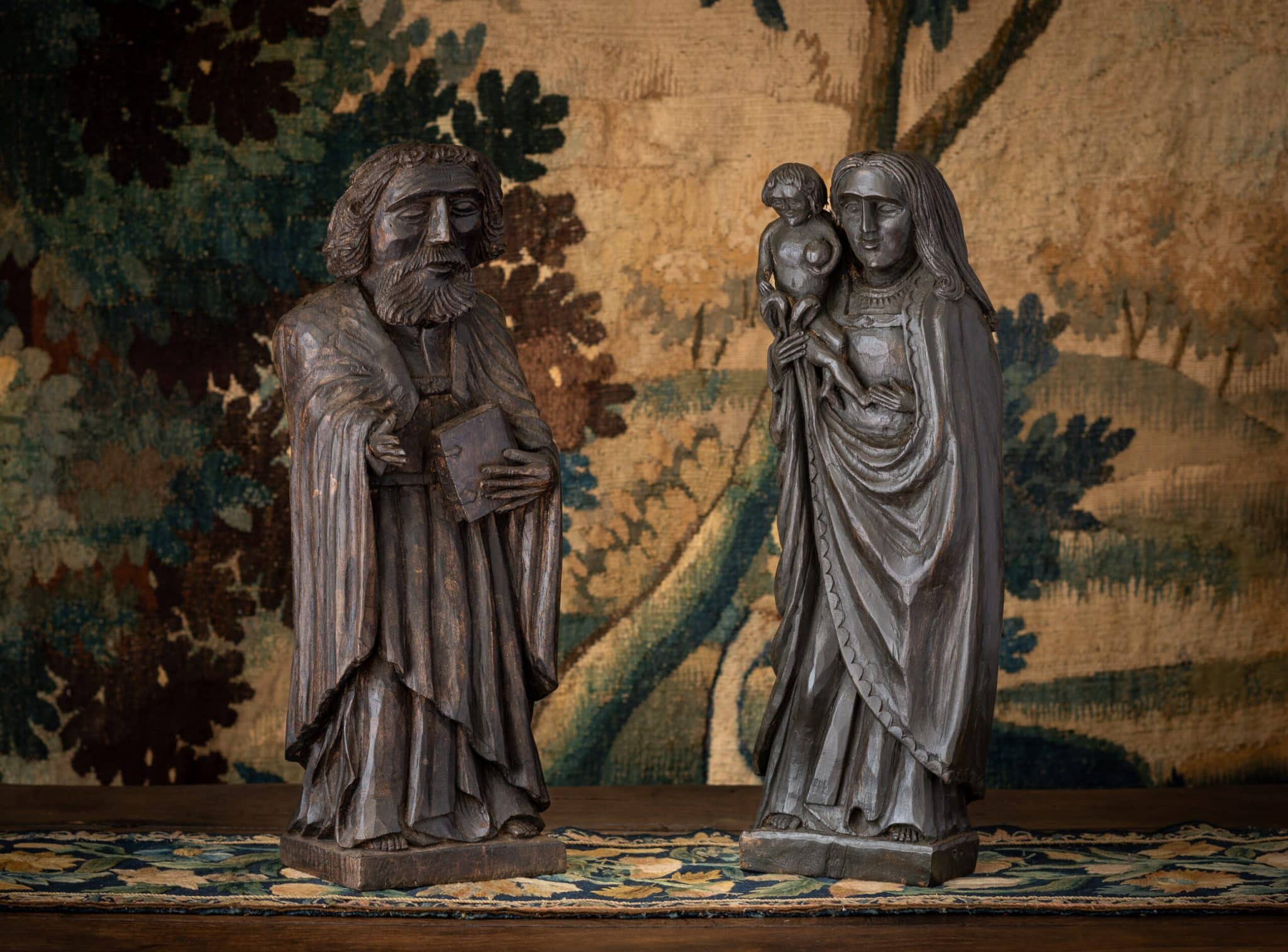 Pair of rood screen sculptures