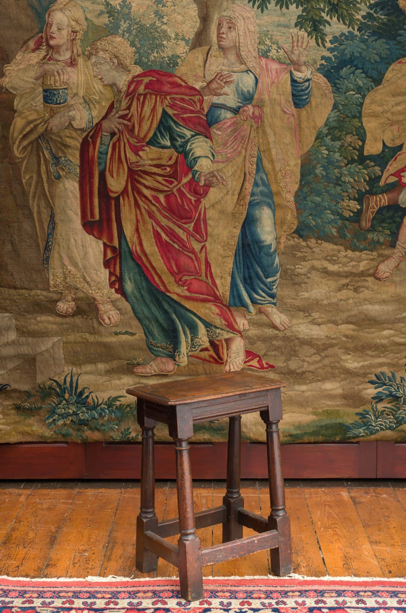 Charles I joined oak stool