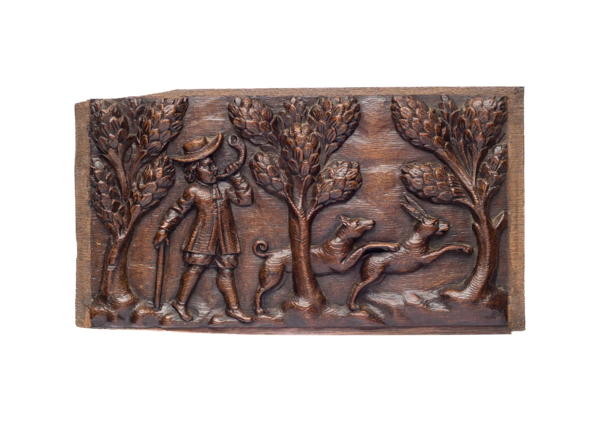 Pair of Dutch hunting panels