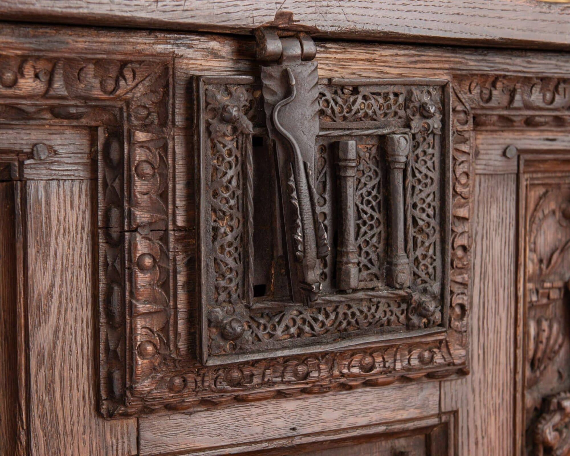 Renaissance Oak Carved Chest