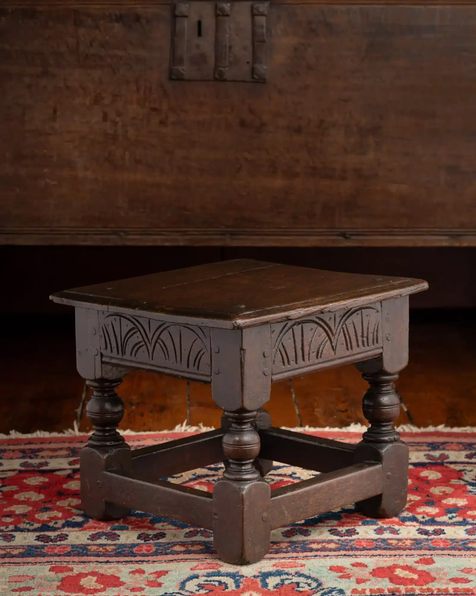 Charles I Joined Oak Low Stool
