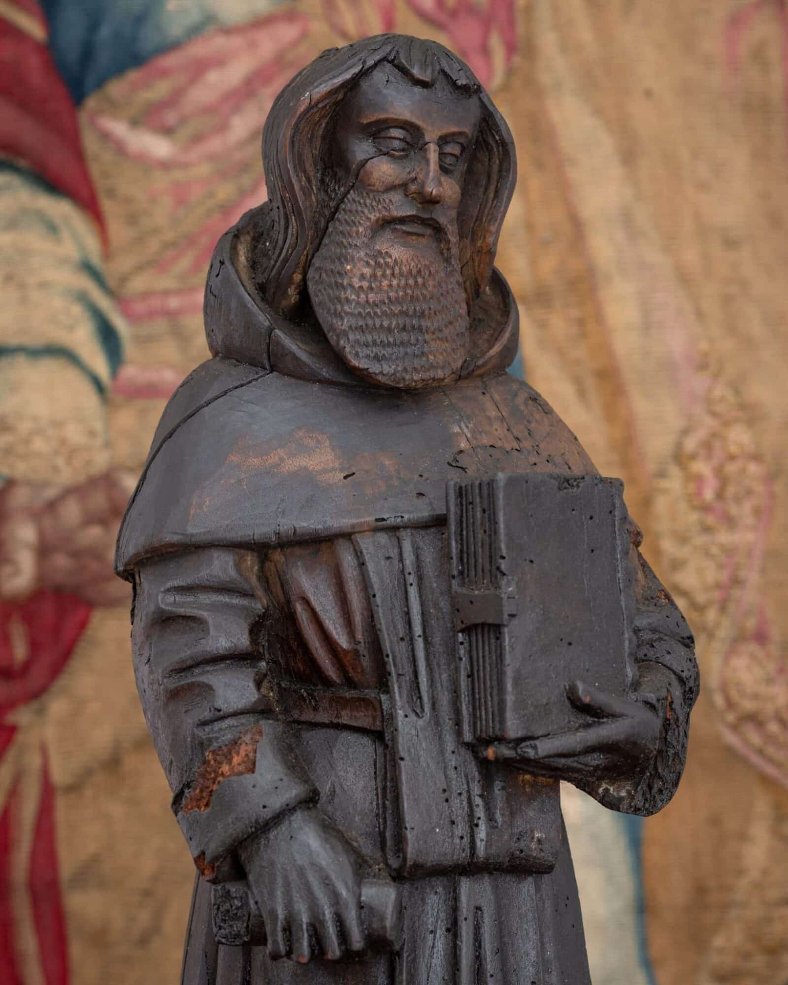 Henry VIII Walnut Devotional Figure