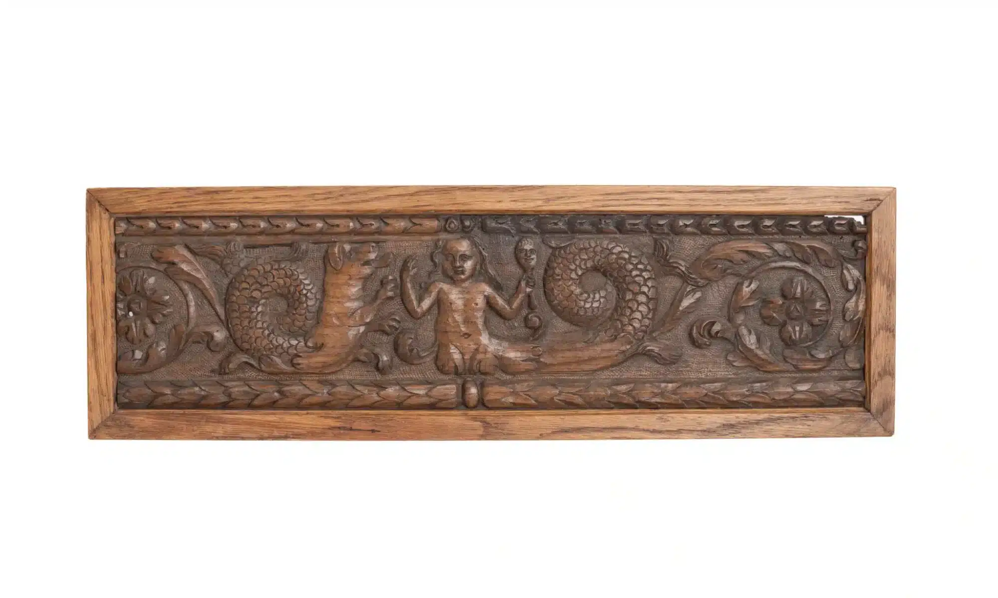 Dutch 17th Century carved oak panel