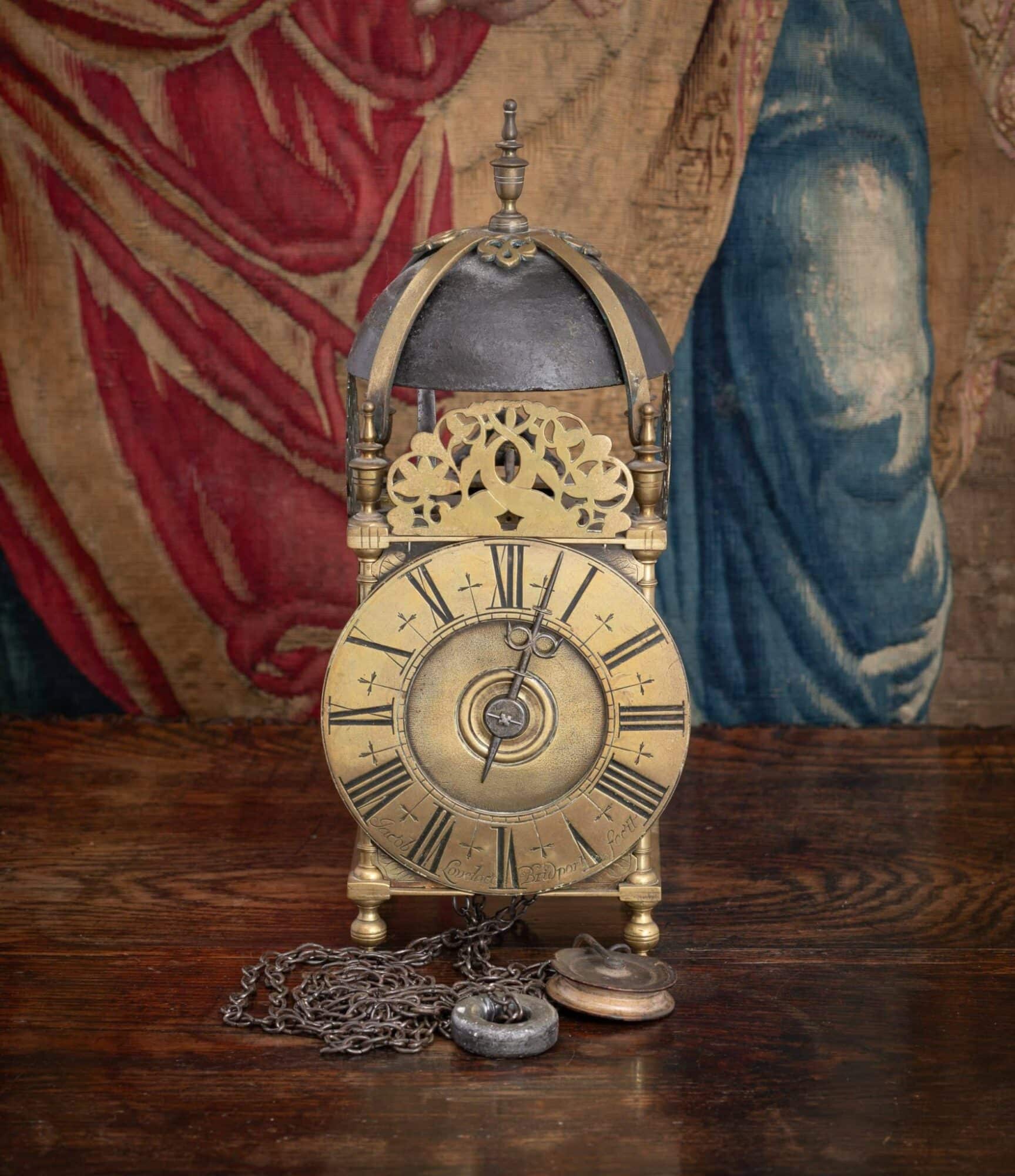 Early 18th Century lantern clock by Jacob Lovelace of Exeter