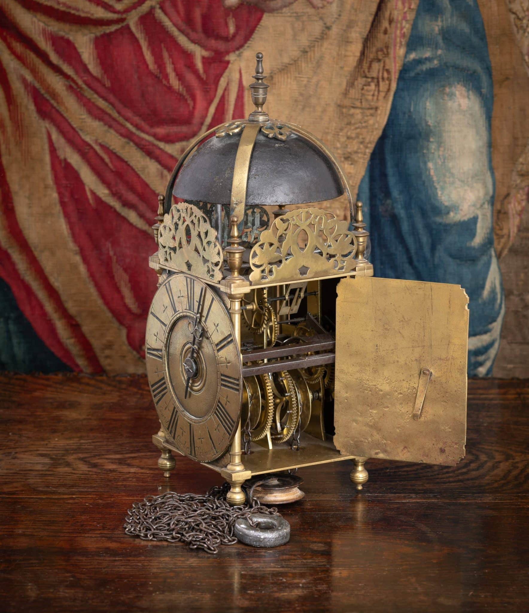 Early 18th Century lantern clock by Jacob Lovelace of Exeter