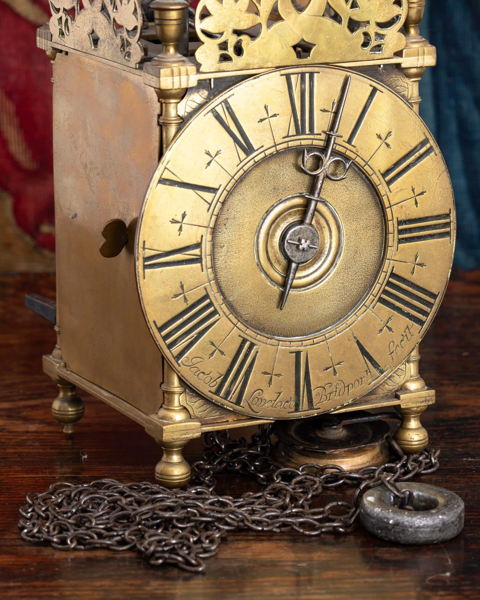 Early 18th Century lantern clock by Jacob Lovelace of Exeter