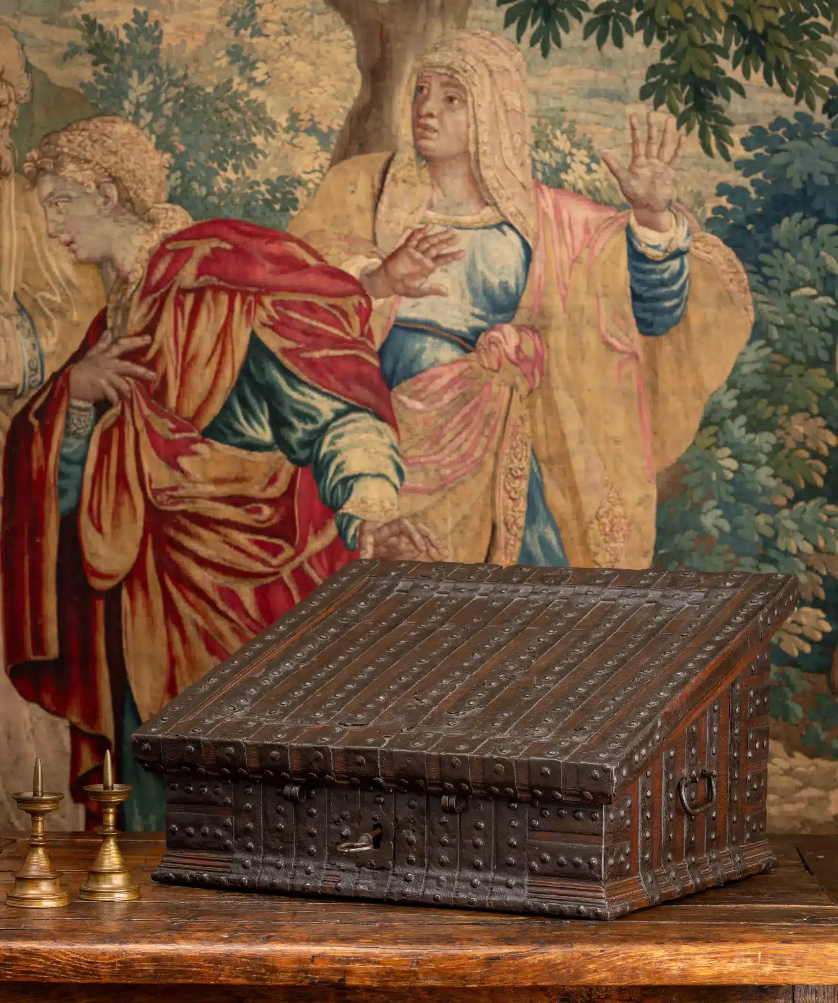 Renaissance iron bound desk box