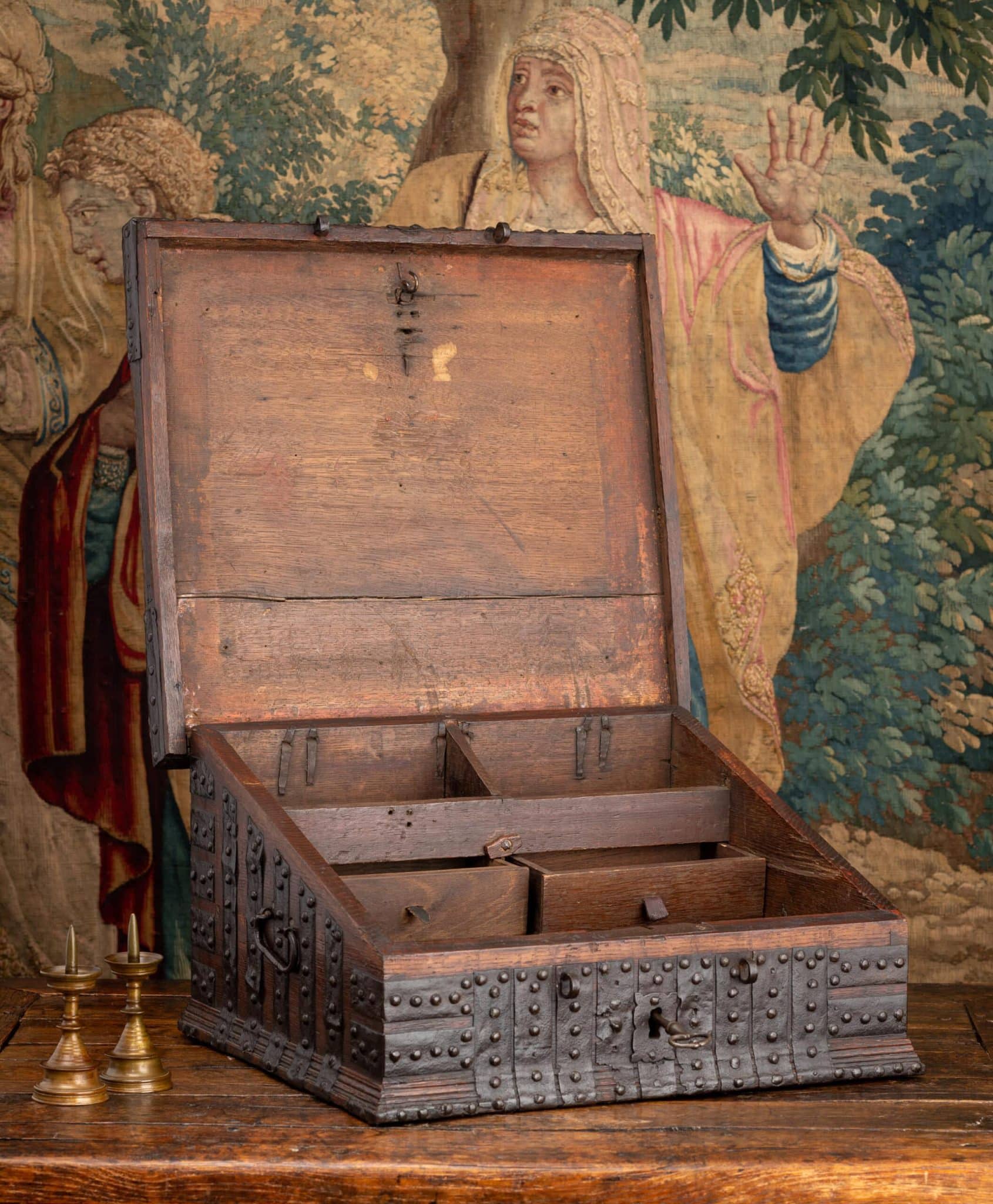 Renaissance iron bound desk box