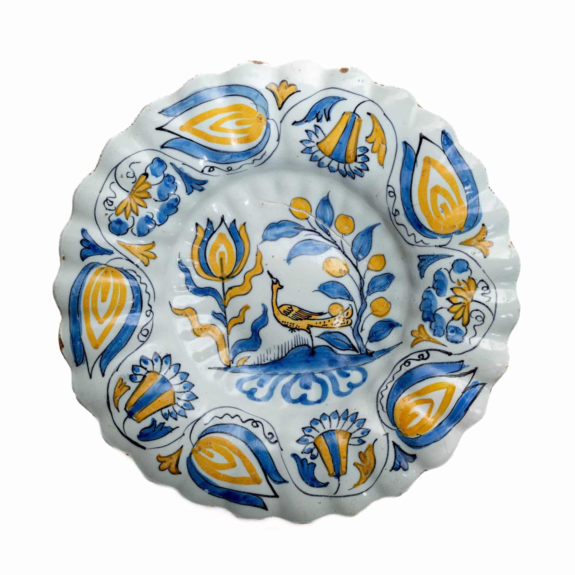 Dutch Delft Polychrome Dish