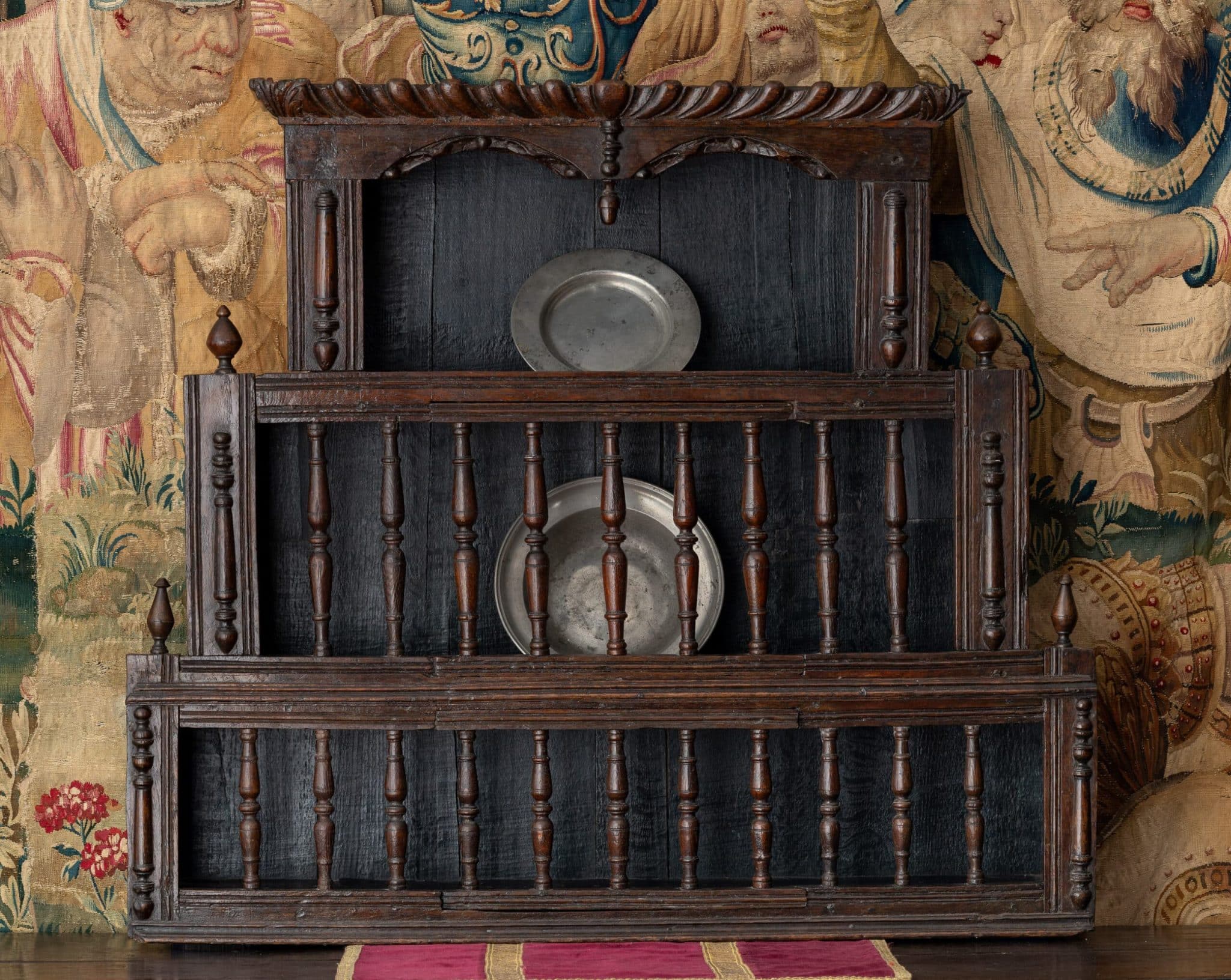 Charles I Oak Trencher Spindle Case
