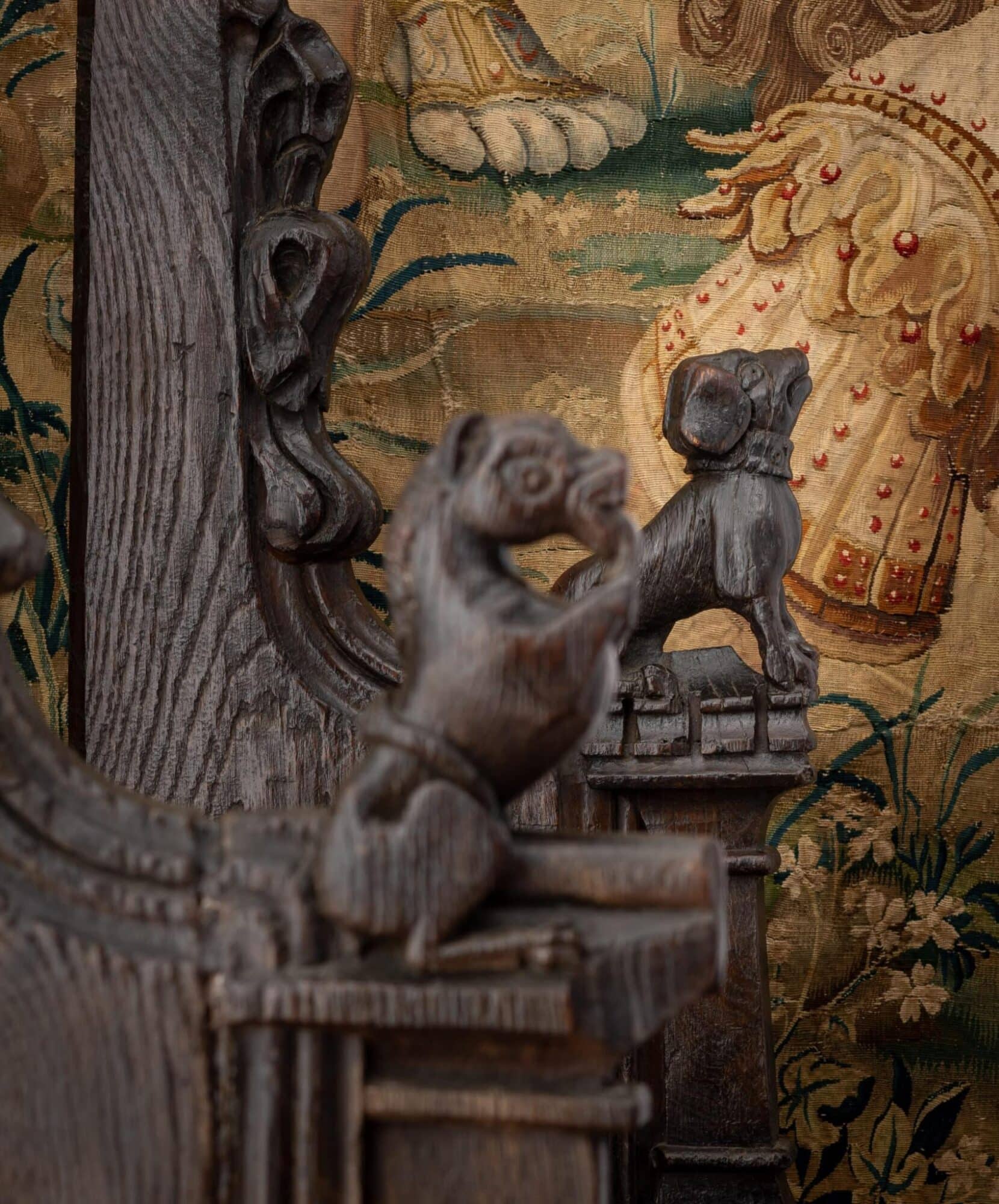 English Medieval oak pew