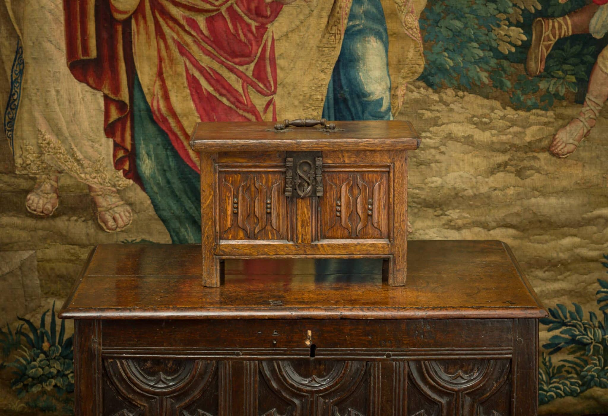 Henry VIII joined oak casket