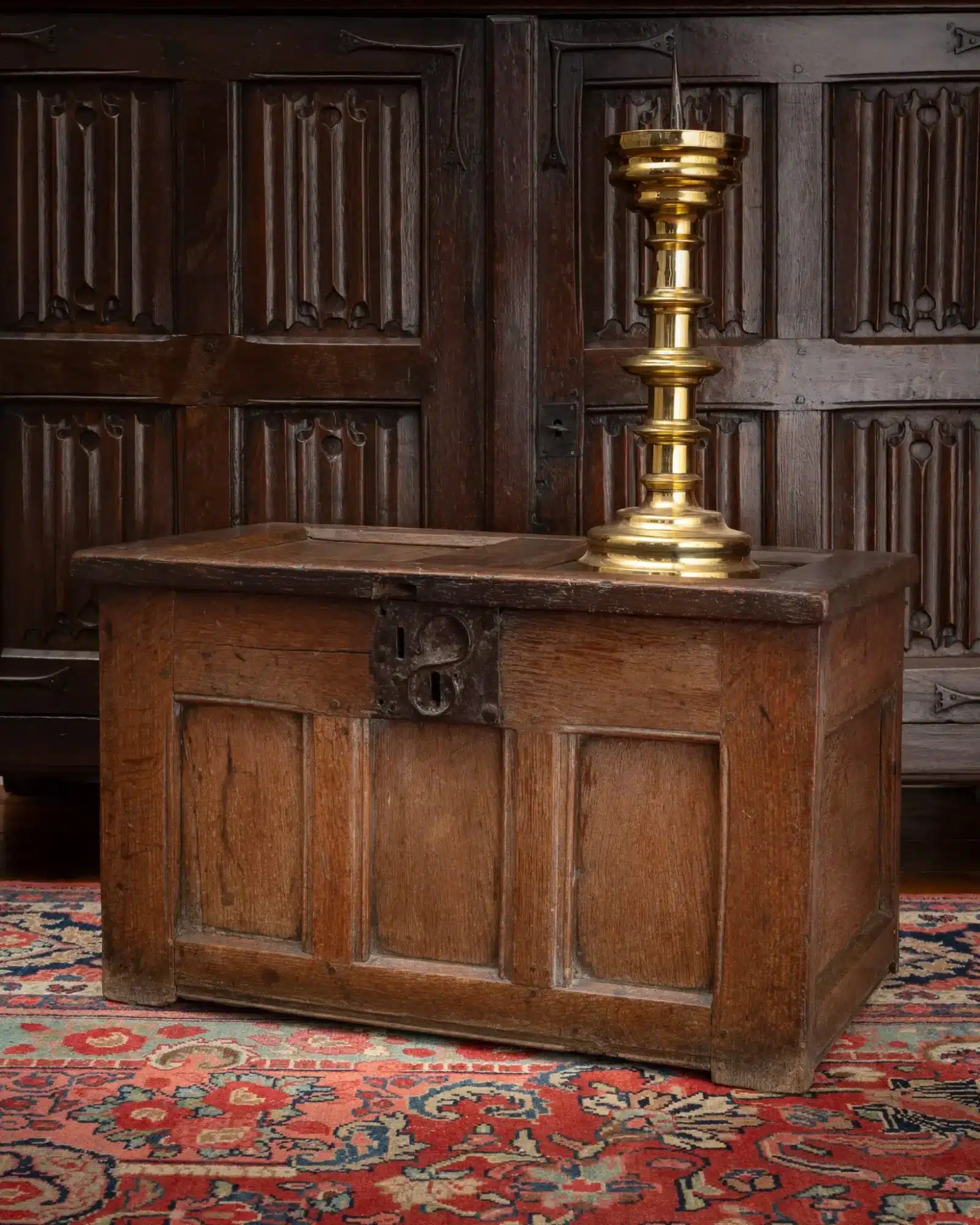 Late Gothic oak chest