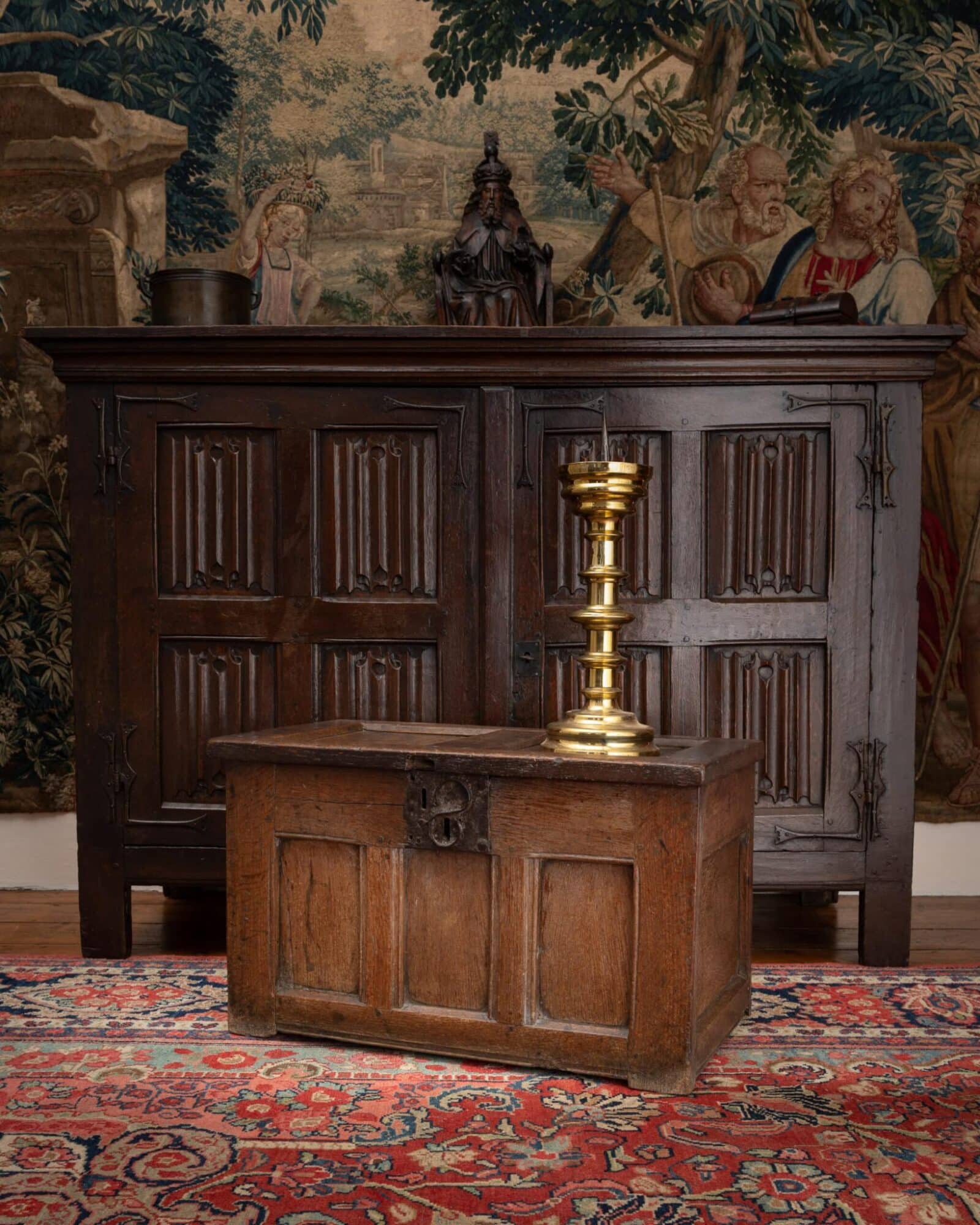 Late Gothic oak chest