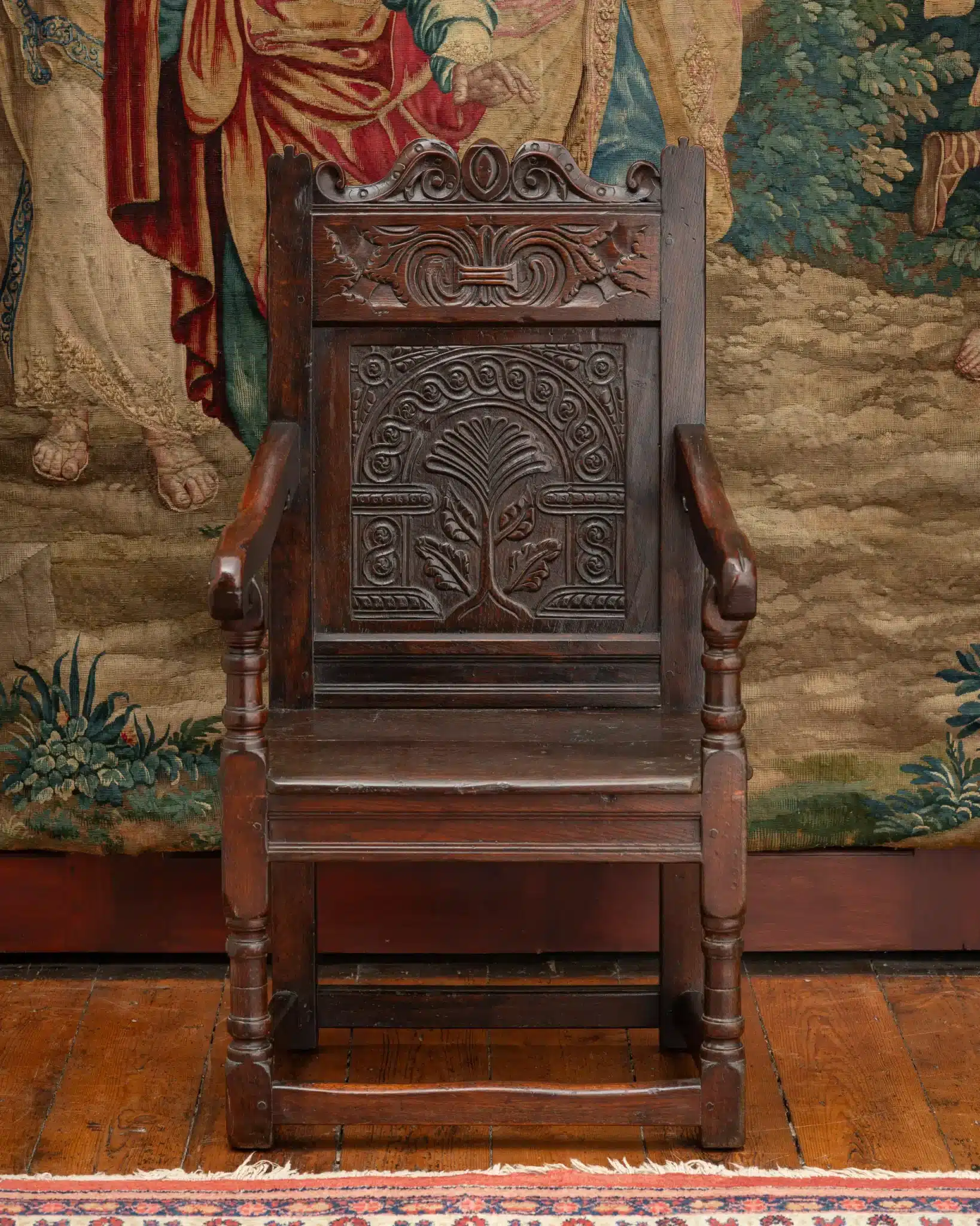 Charles I Joined Oak Armchair