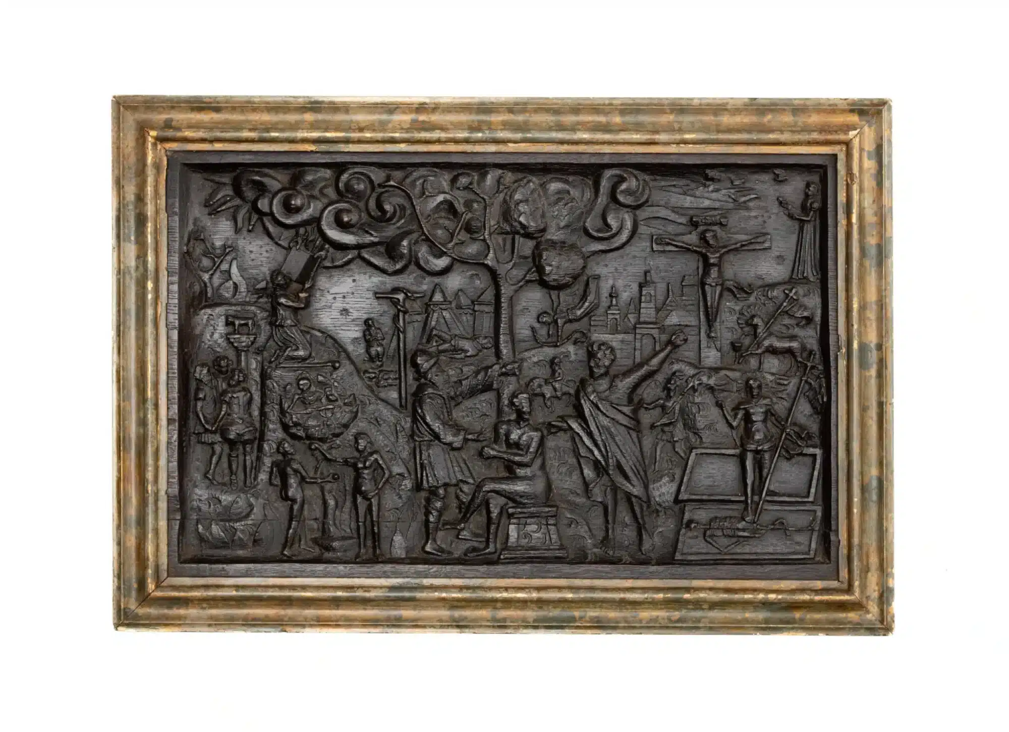 Renaissance carved oak panel