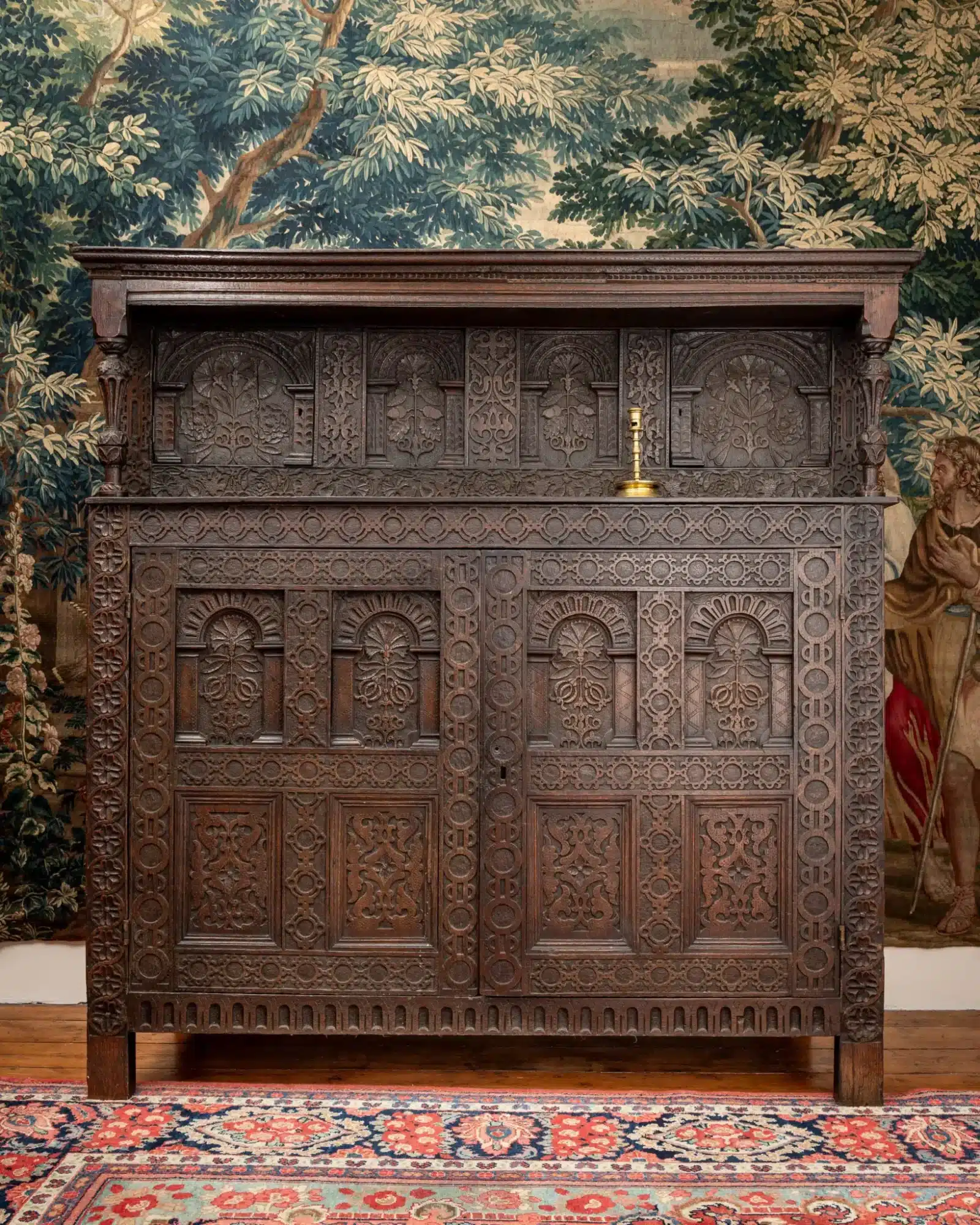 Elizabeth I Oak Press Cupboard