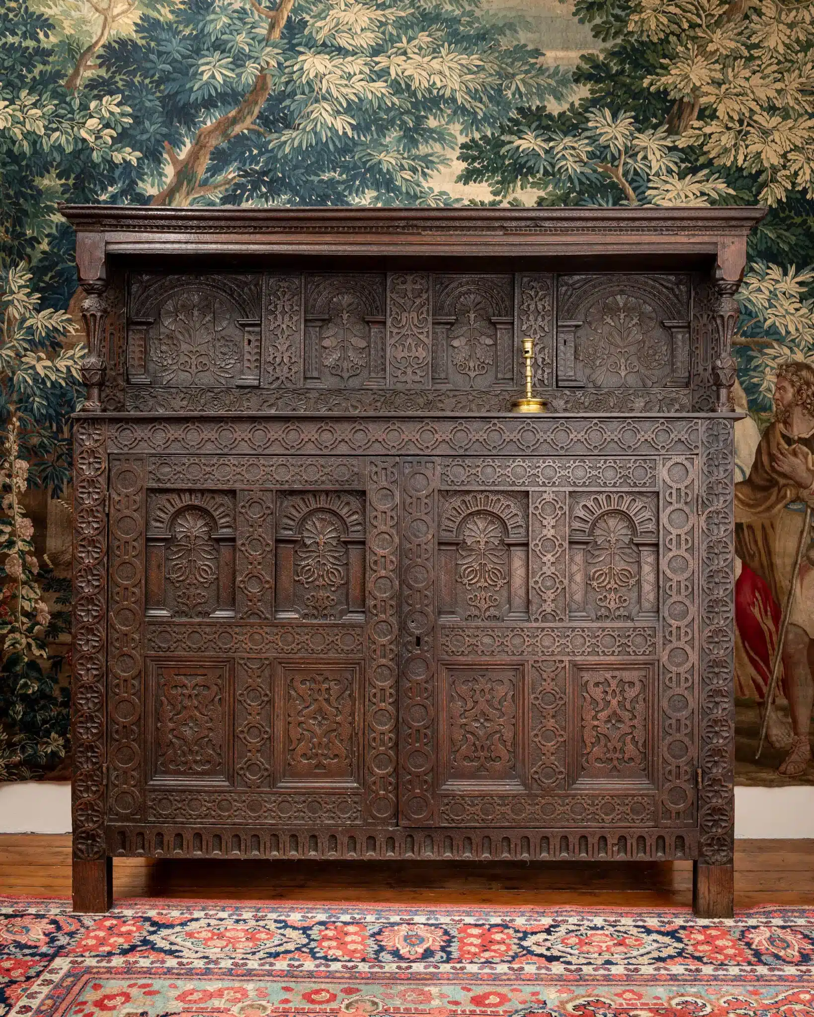 Elizabeth I Oak Press Cupboard