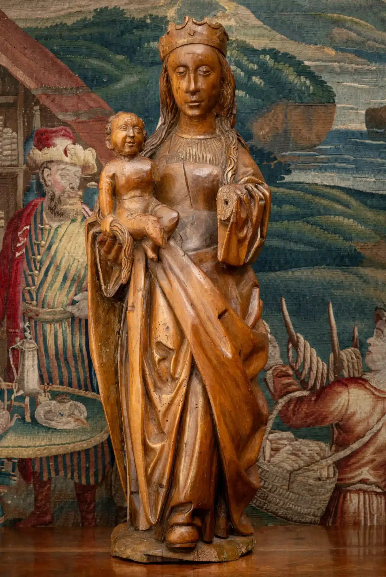 Late Gothic sculpture of the Virgin and Child