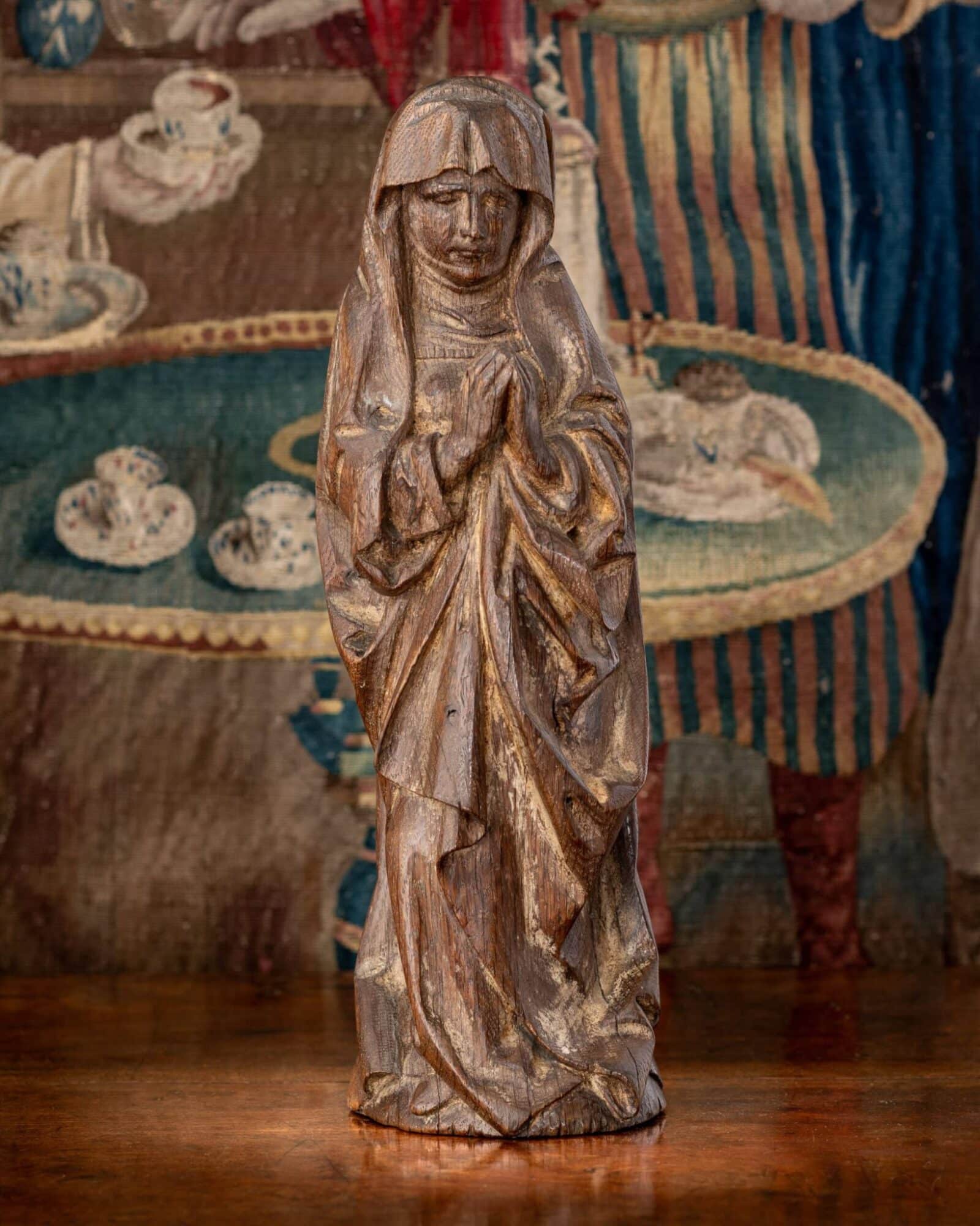 Late Gothic oak sculpture of Mary Magdalene