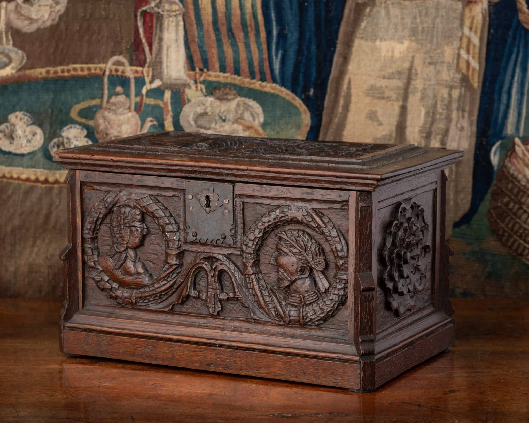 Renaissance marriage casket