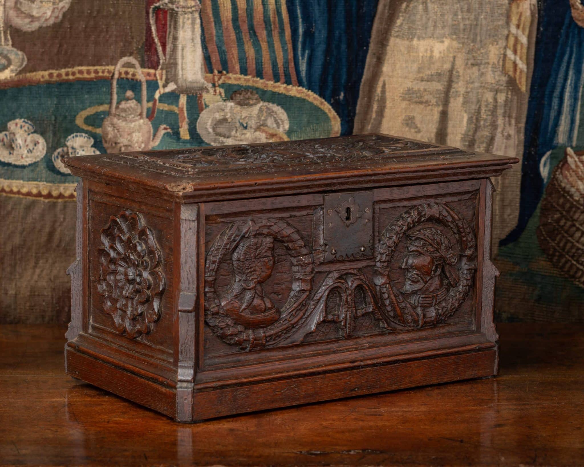 Renaissance marriage casket