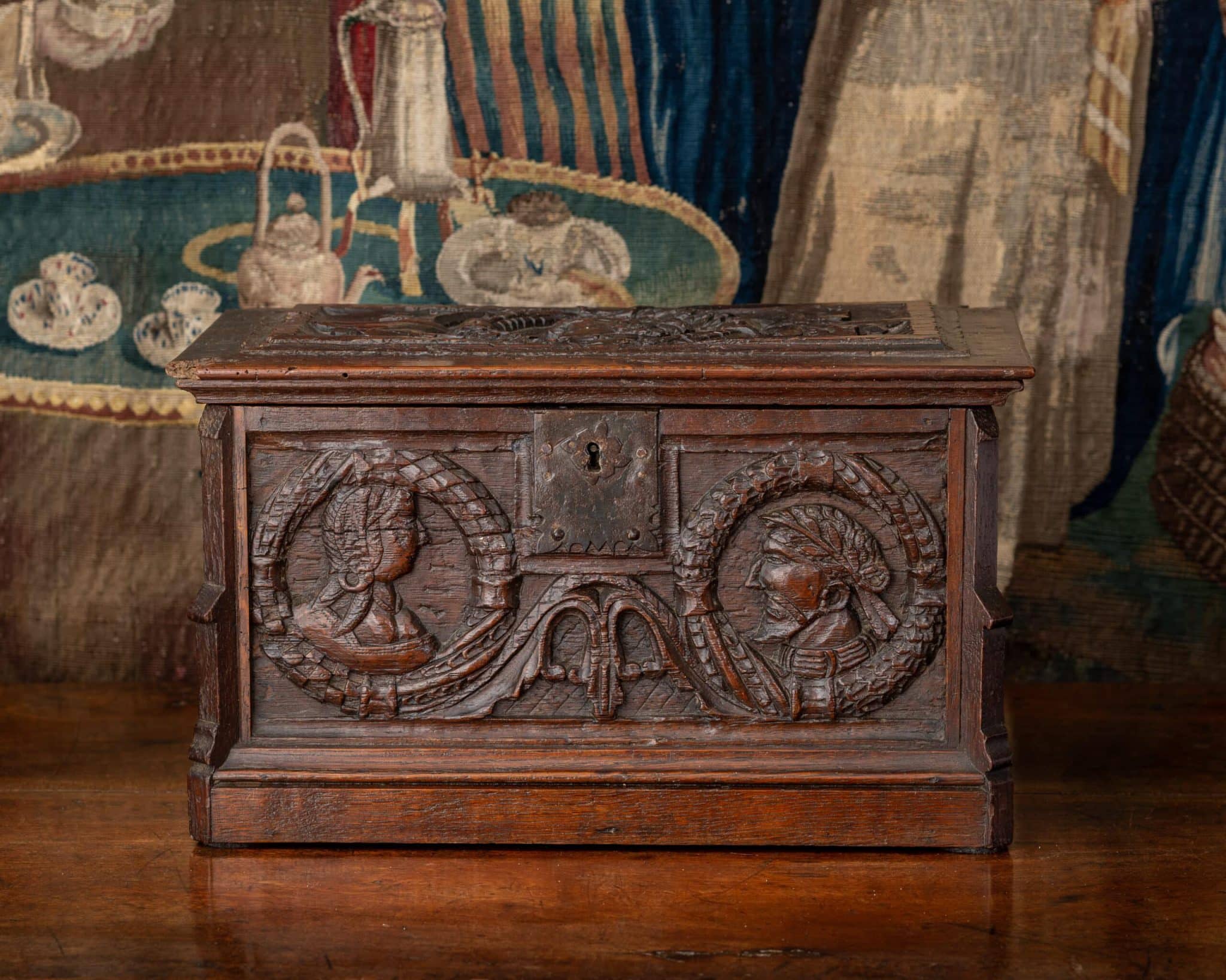 Renaissance marriage casket