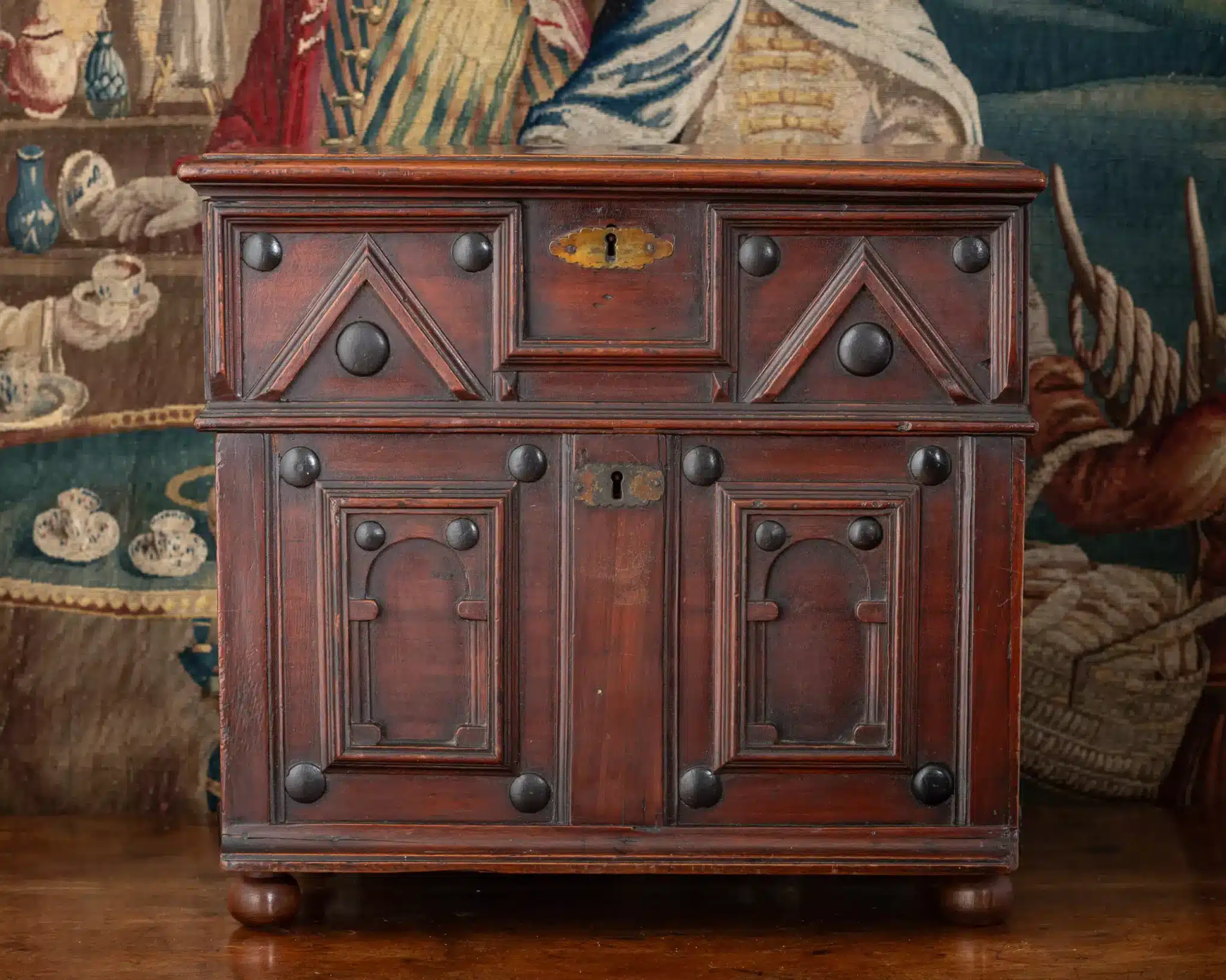 Charles II walnut writing box