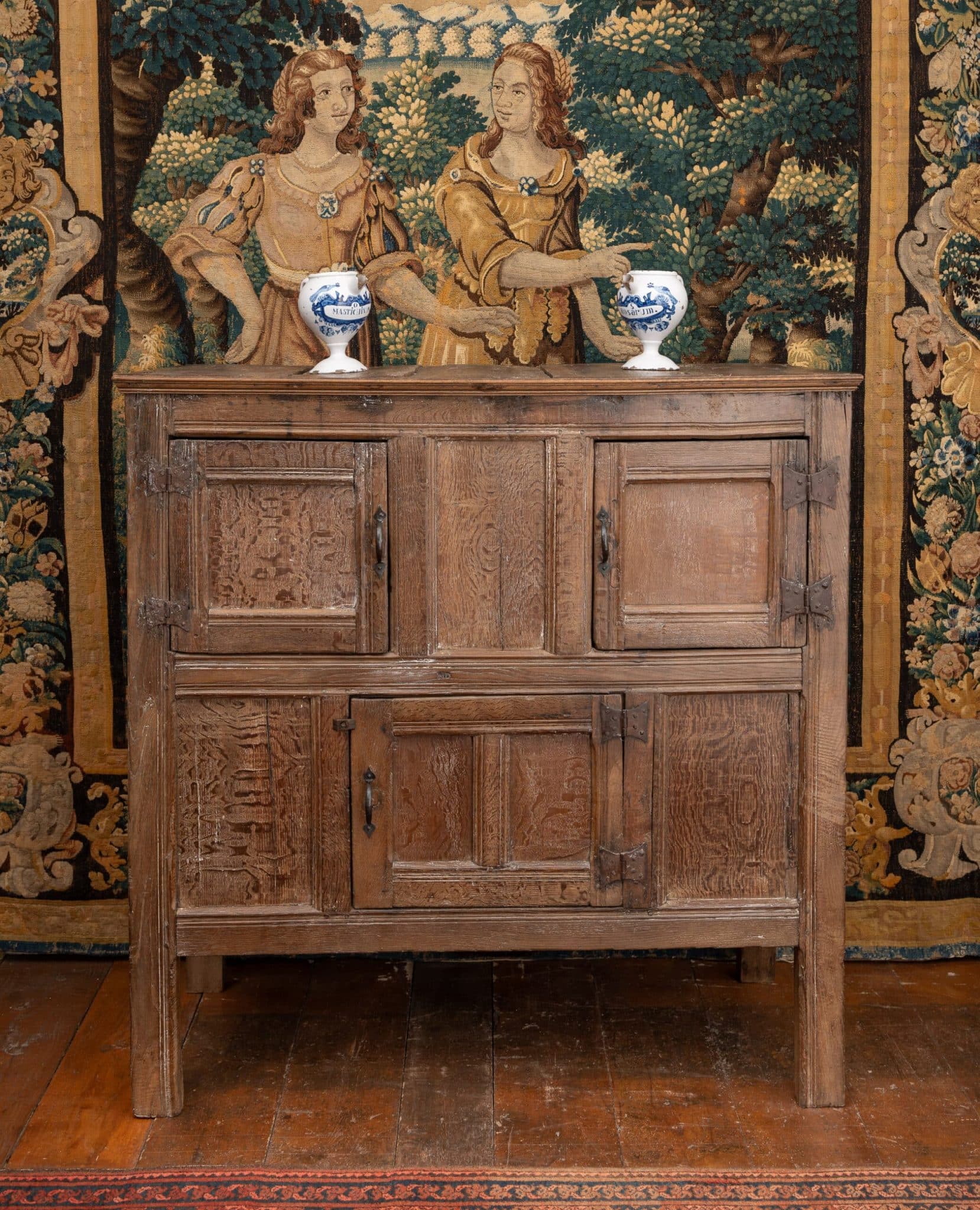 Late Tudor oak cupboard